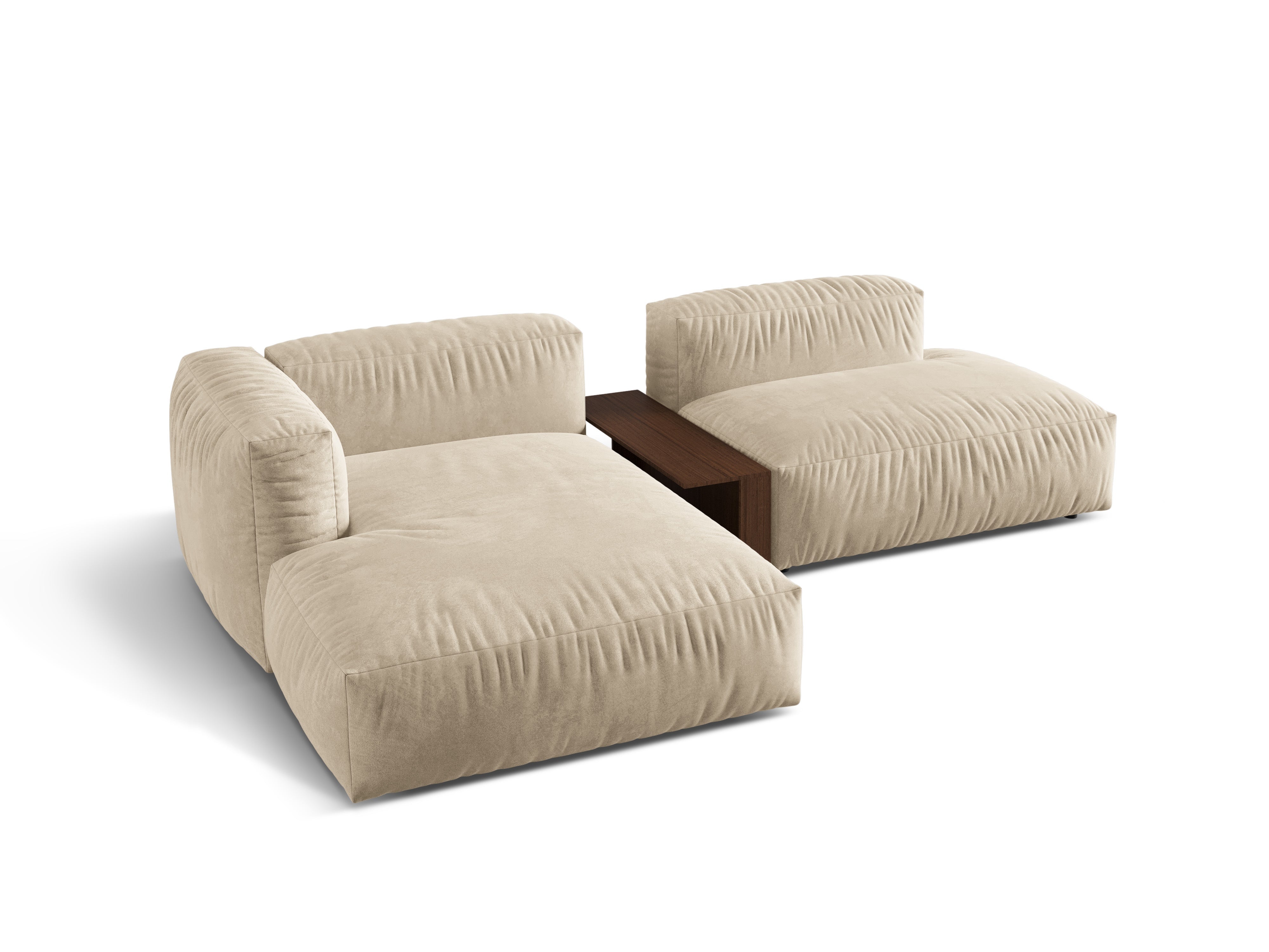 Ecksofa Martina, 285x176cm, Material: Samt