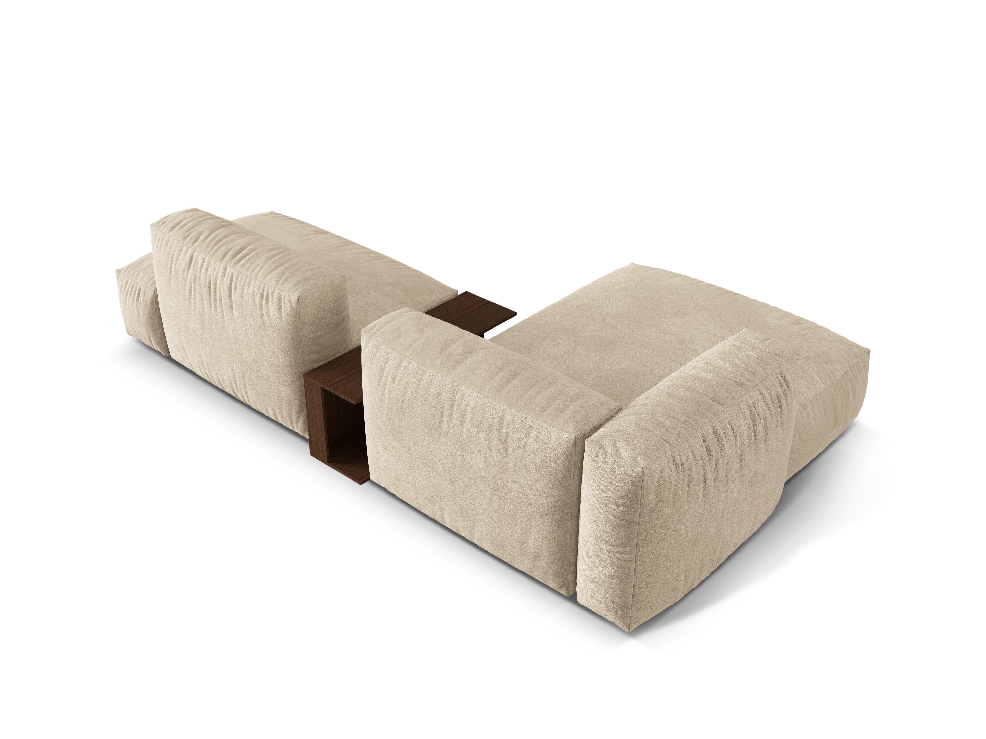 Ecksofa Martina, 285x176cm, Material: Samt