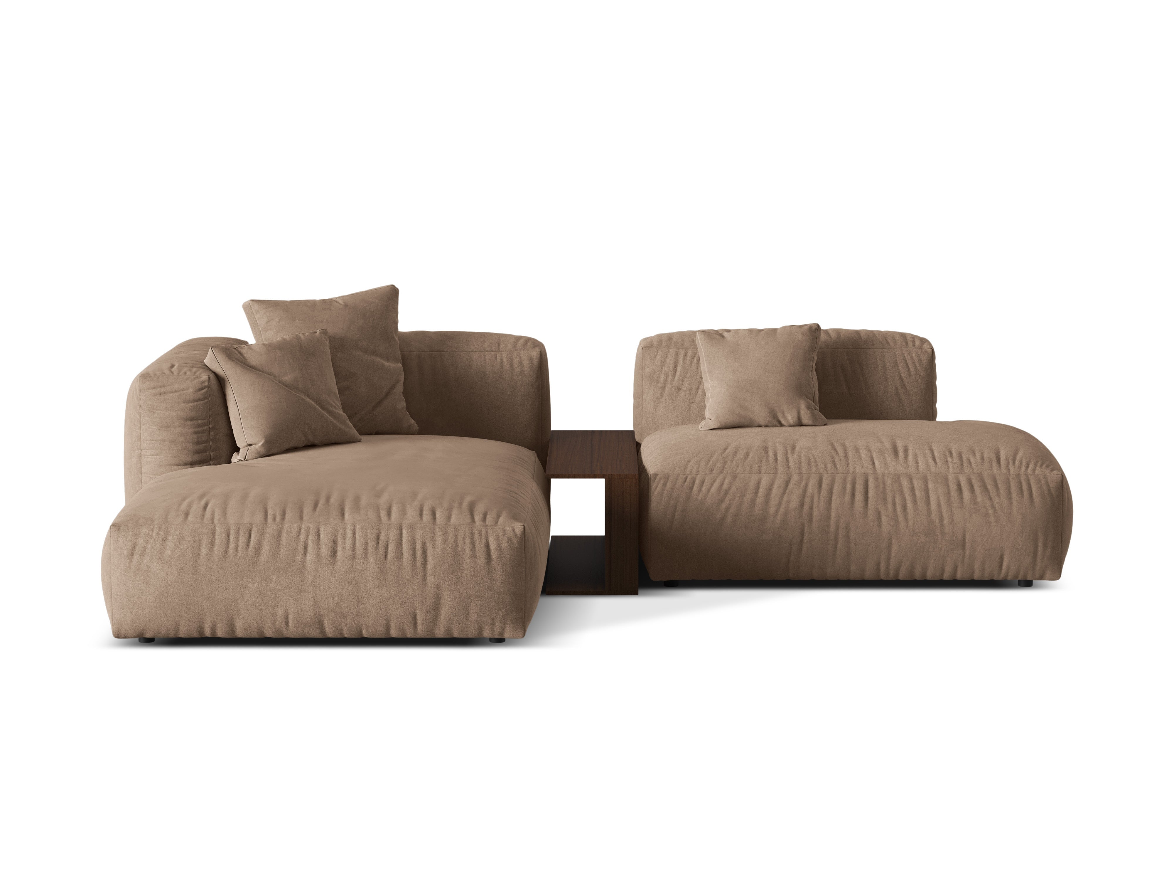 Ecksofa Martina, 285x176cm, Material: Samt
