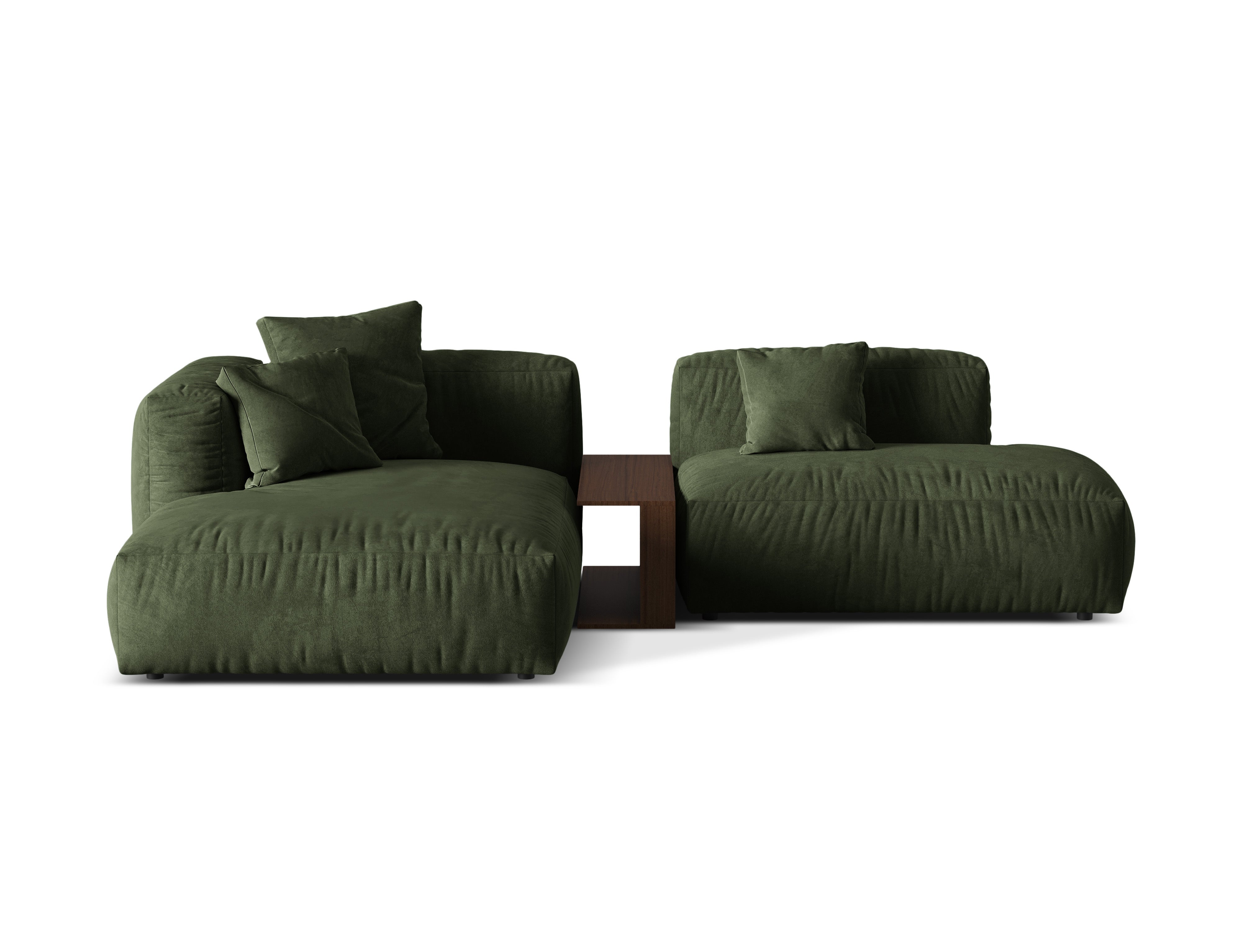 Ecksofa Martina, 285x176cm, Material: Samt