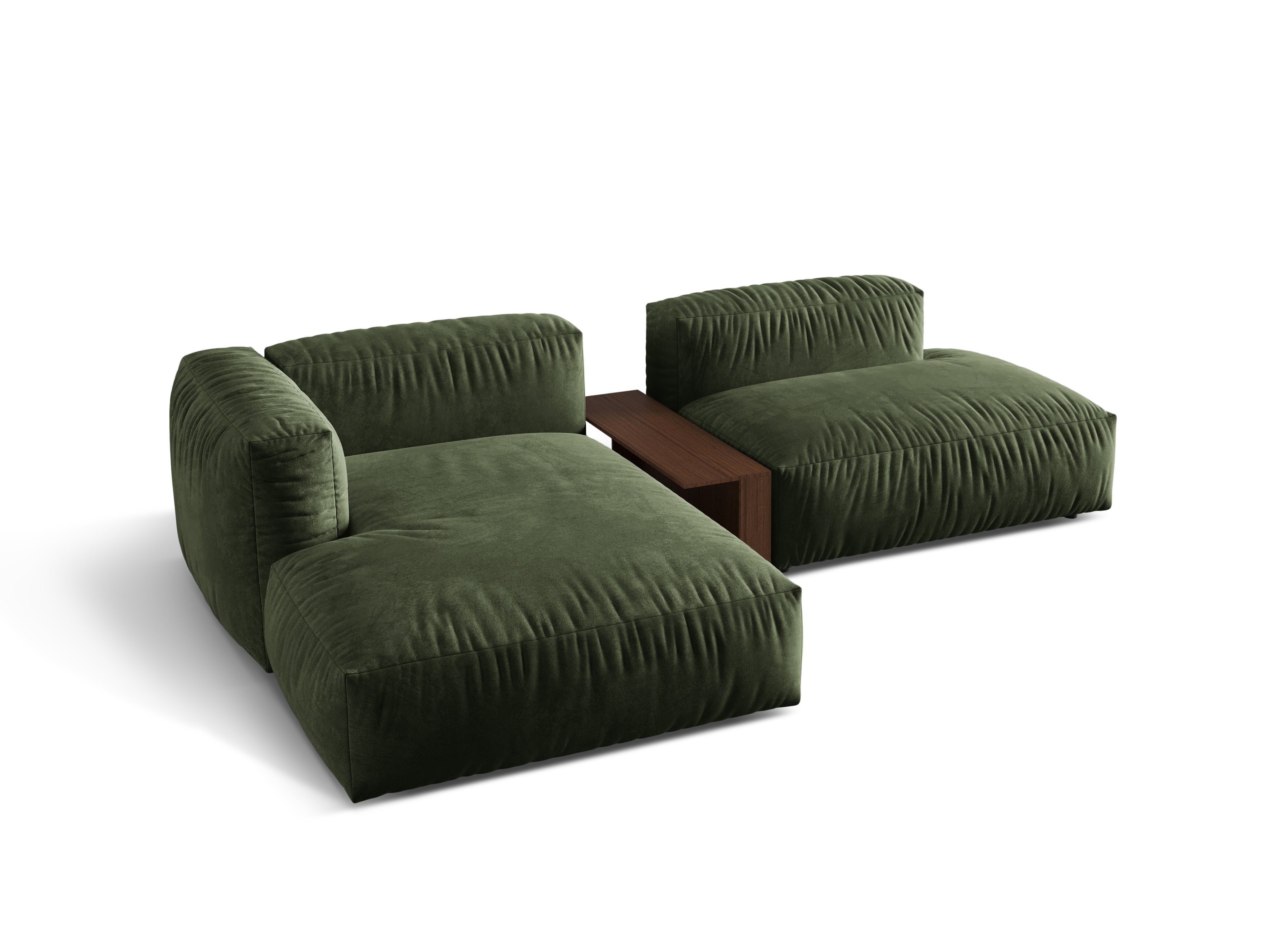 Ecksofa Martina, 285x176cm, Material: Samt