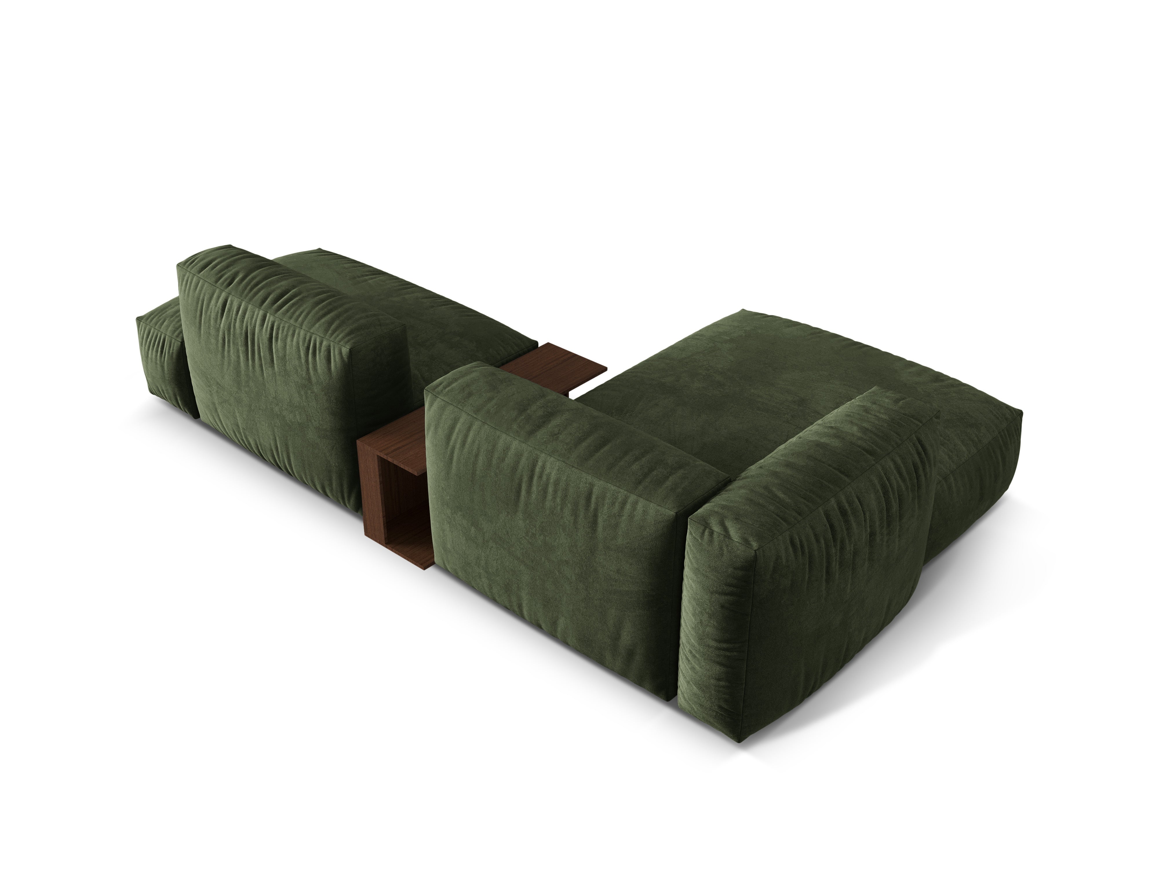 Ecksofa Martina, 285x176cm, Material: Samt