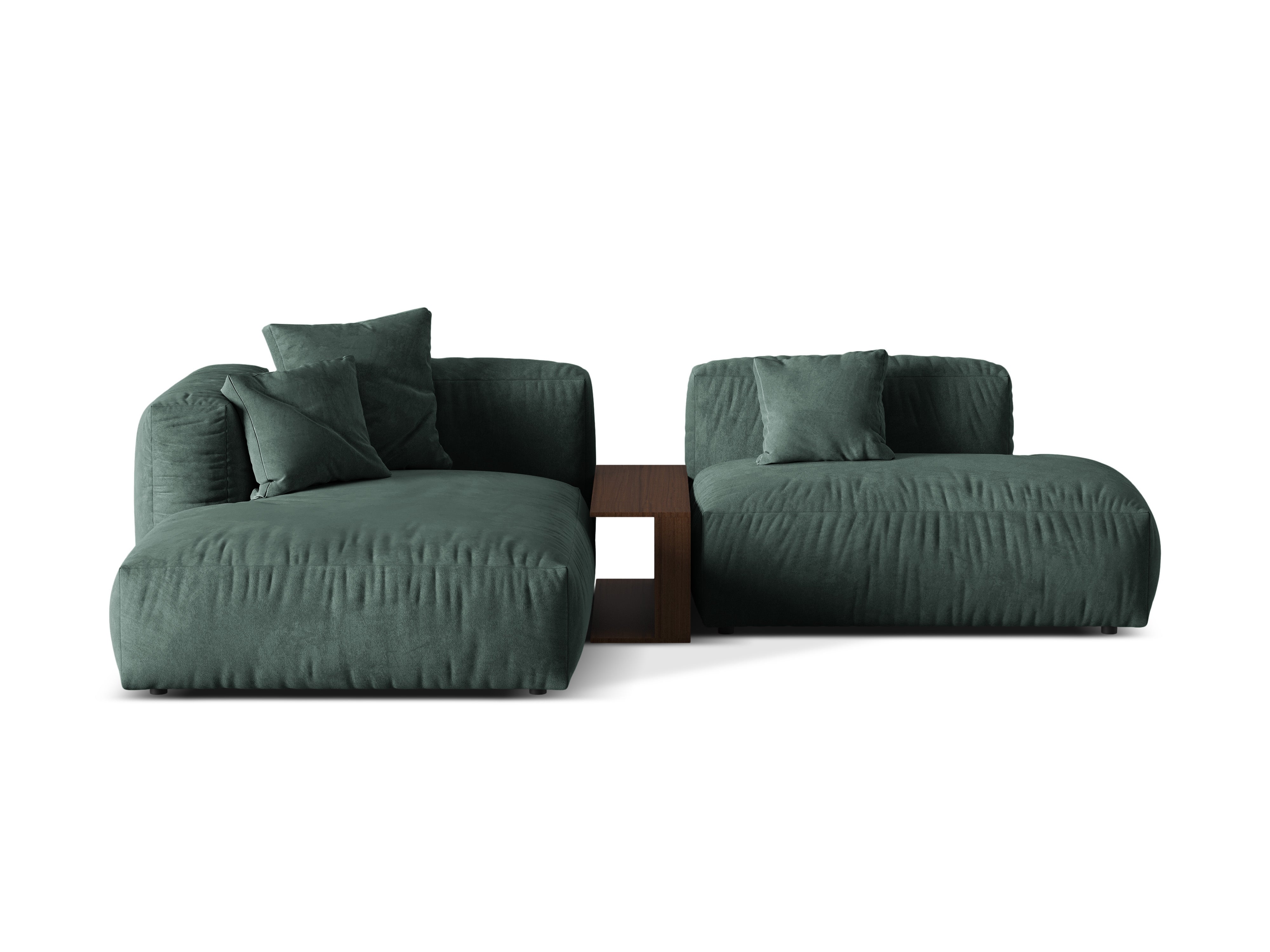 Ecksofa Martina, 285x176cm, Material: Samt