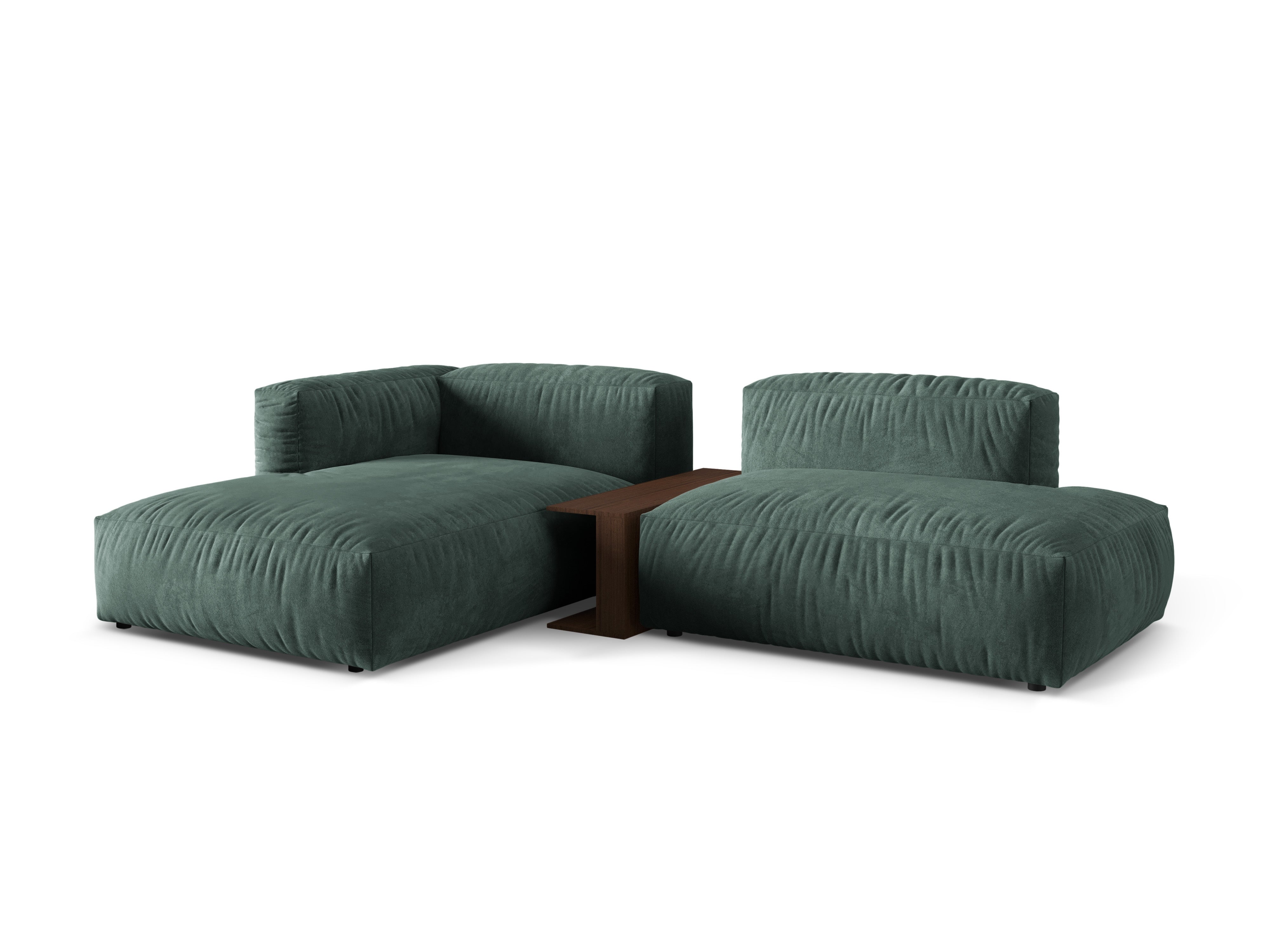 Ecksofa Martina, 285x176cm, Material: Samt