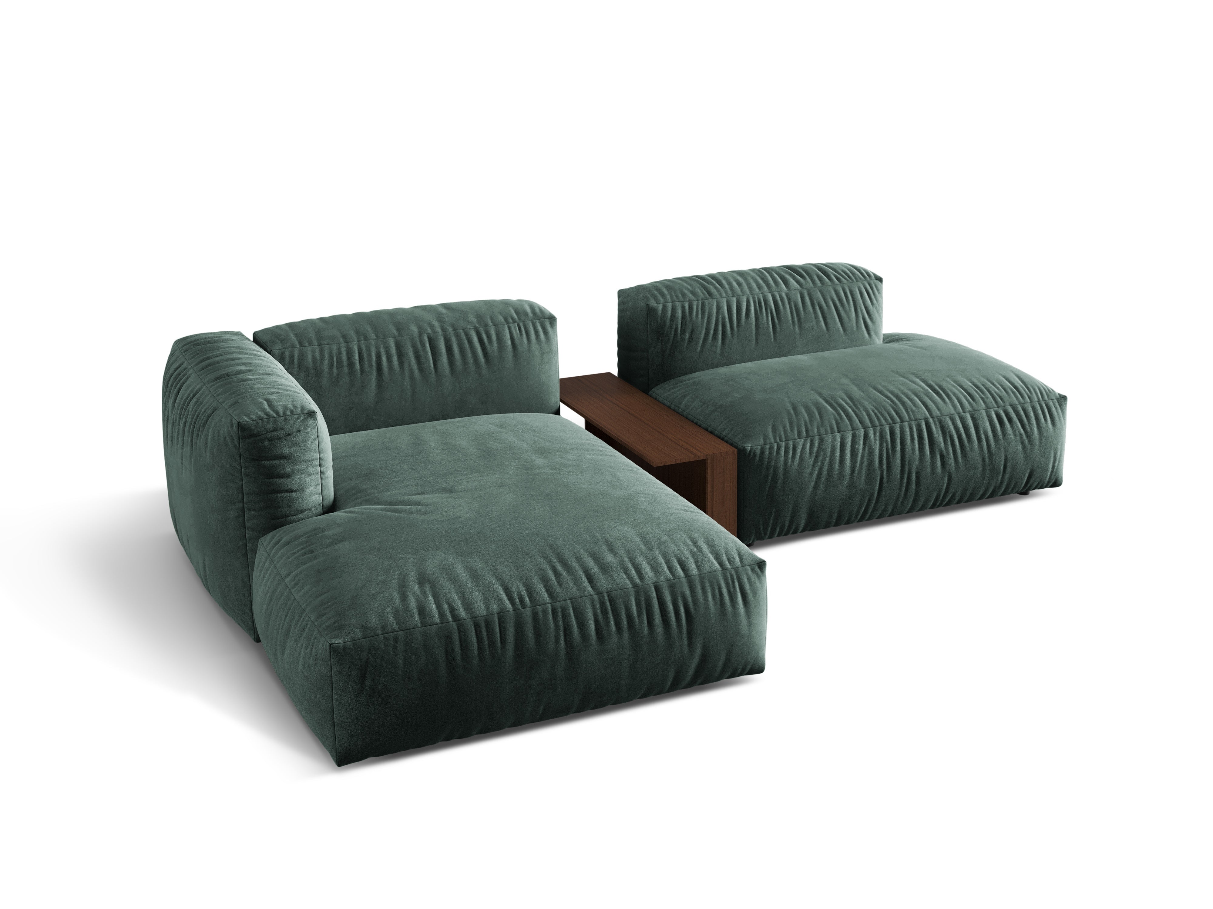 Ecksofa Martina, 285x176cm, Material: Samt