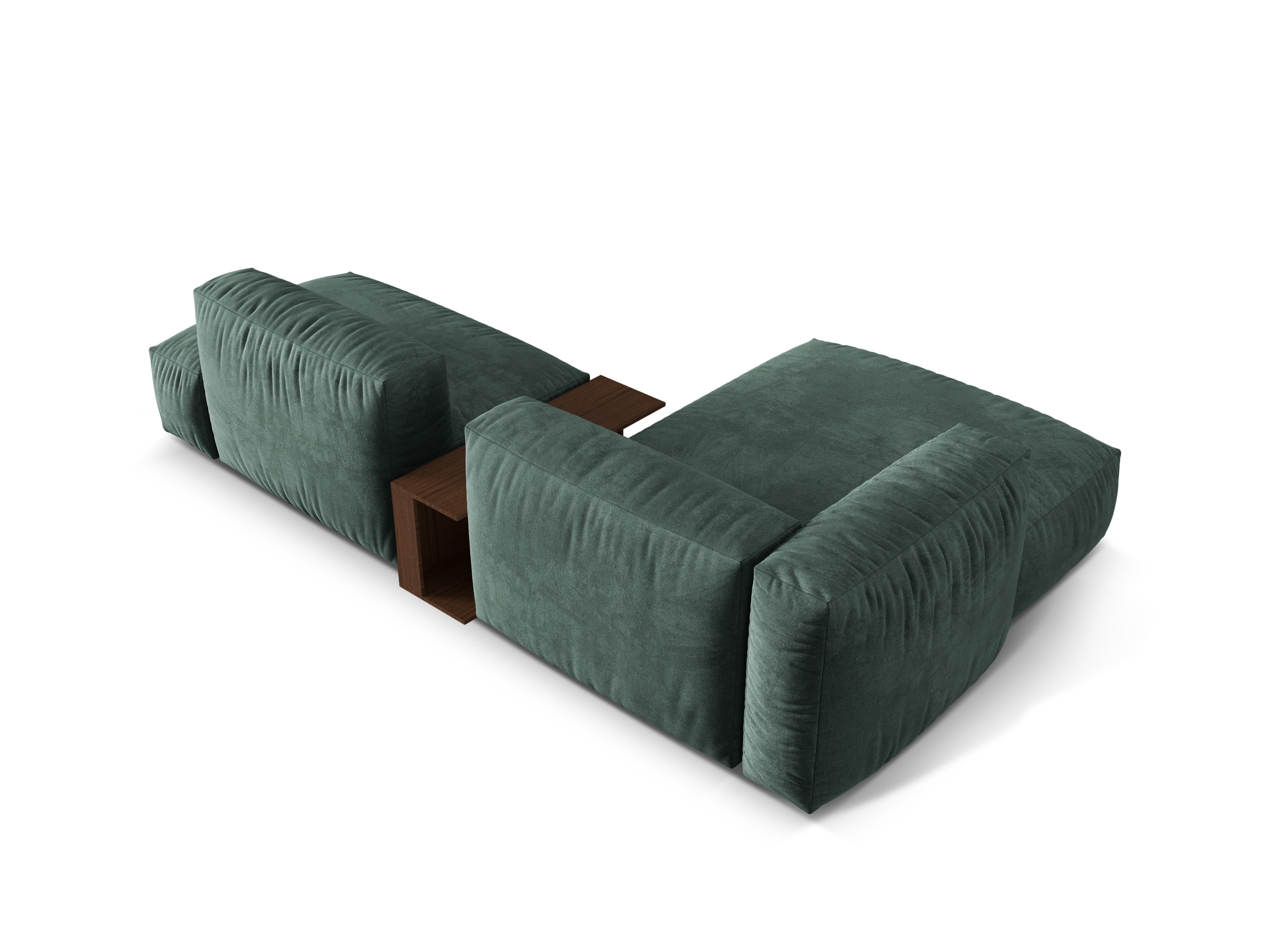 Ecksofa Martina, 285x176cm, Material: Samt
