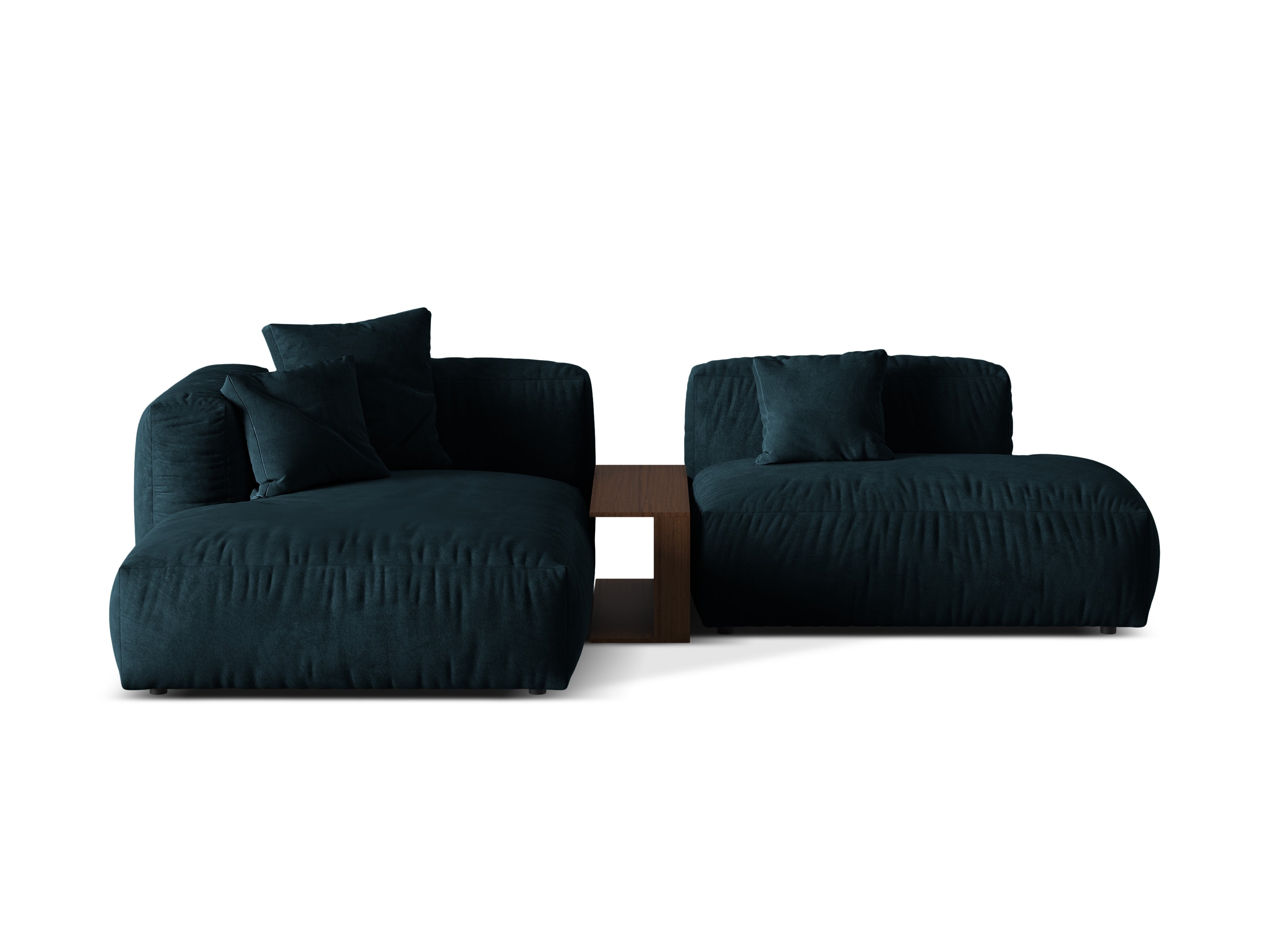 Ecksofa Martina, 285x176cm, Material: Samt