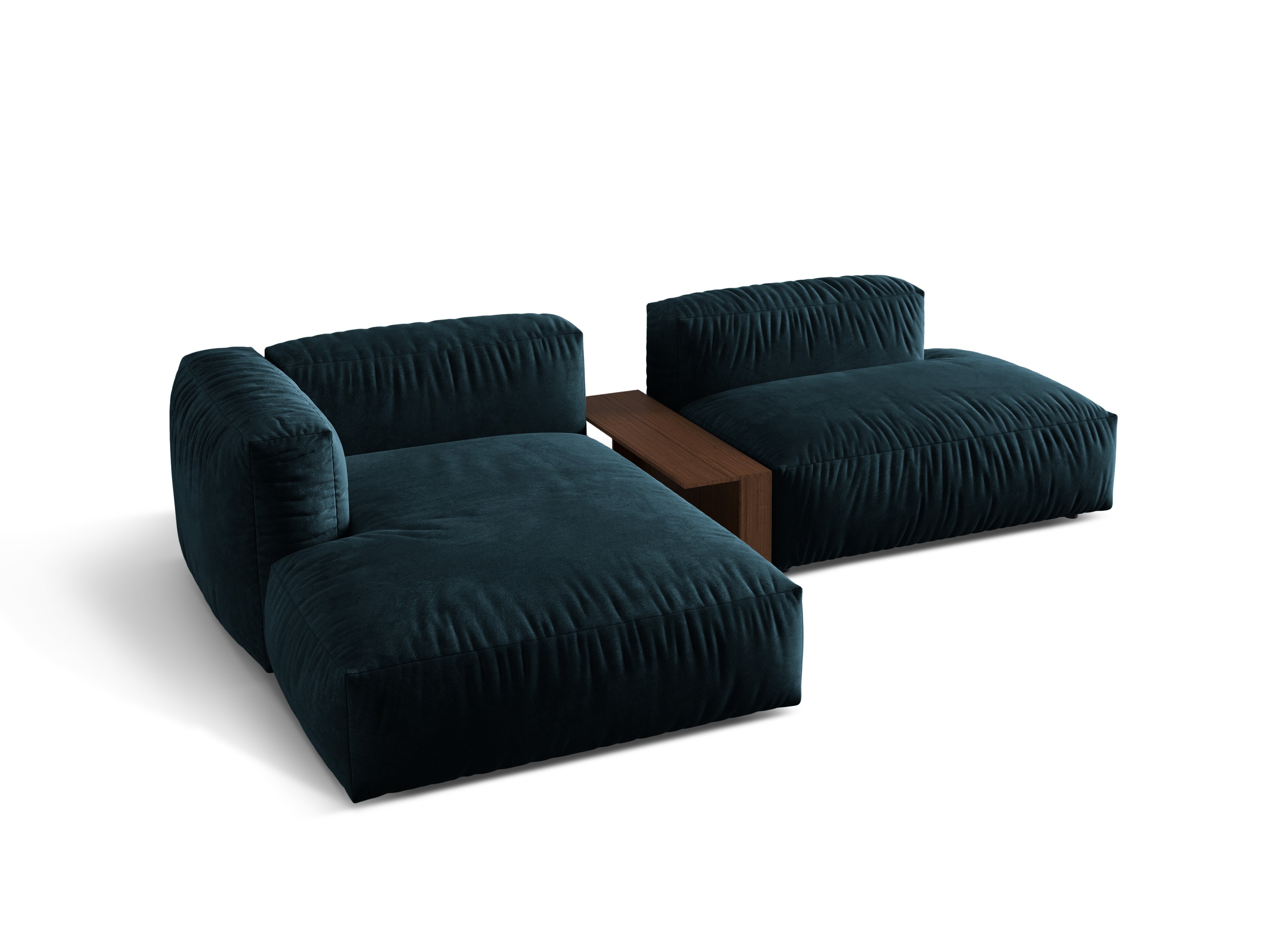 Ecksofa Martina, 285x176cm, Material: Samt