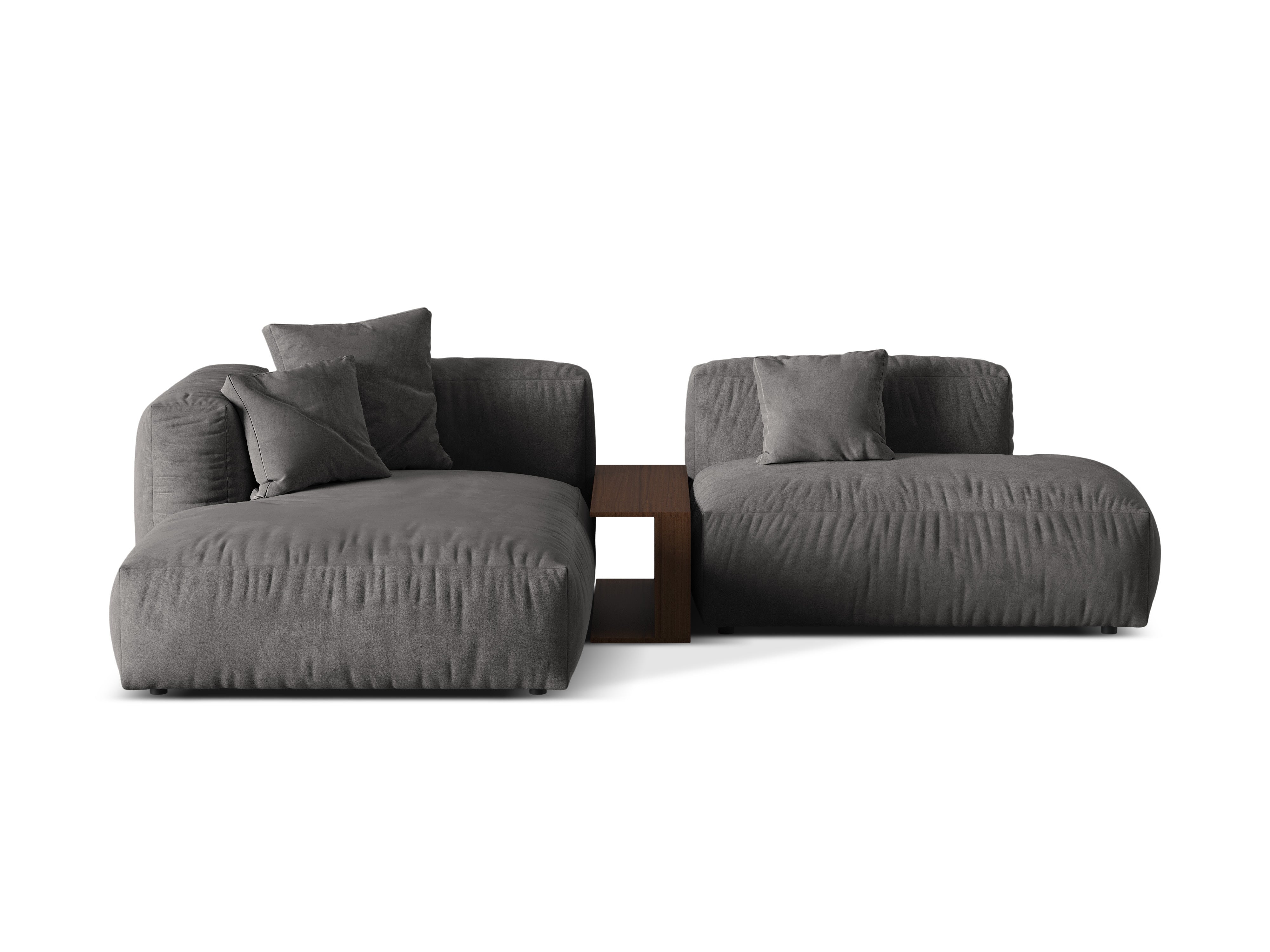 Ecksofa Martina, 285x176cm, Material: Samt