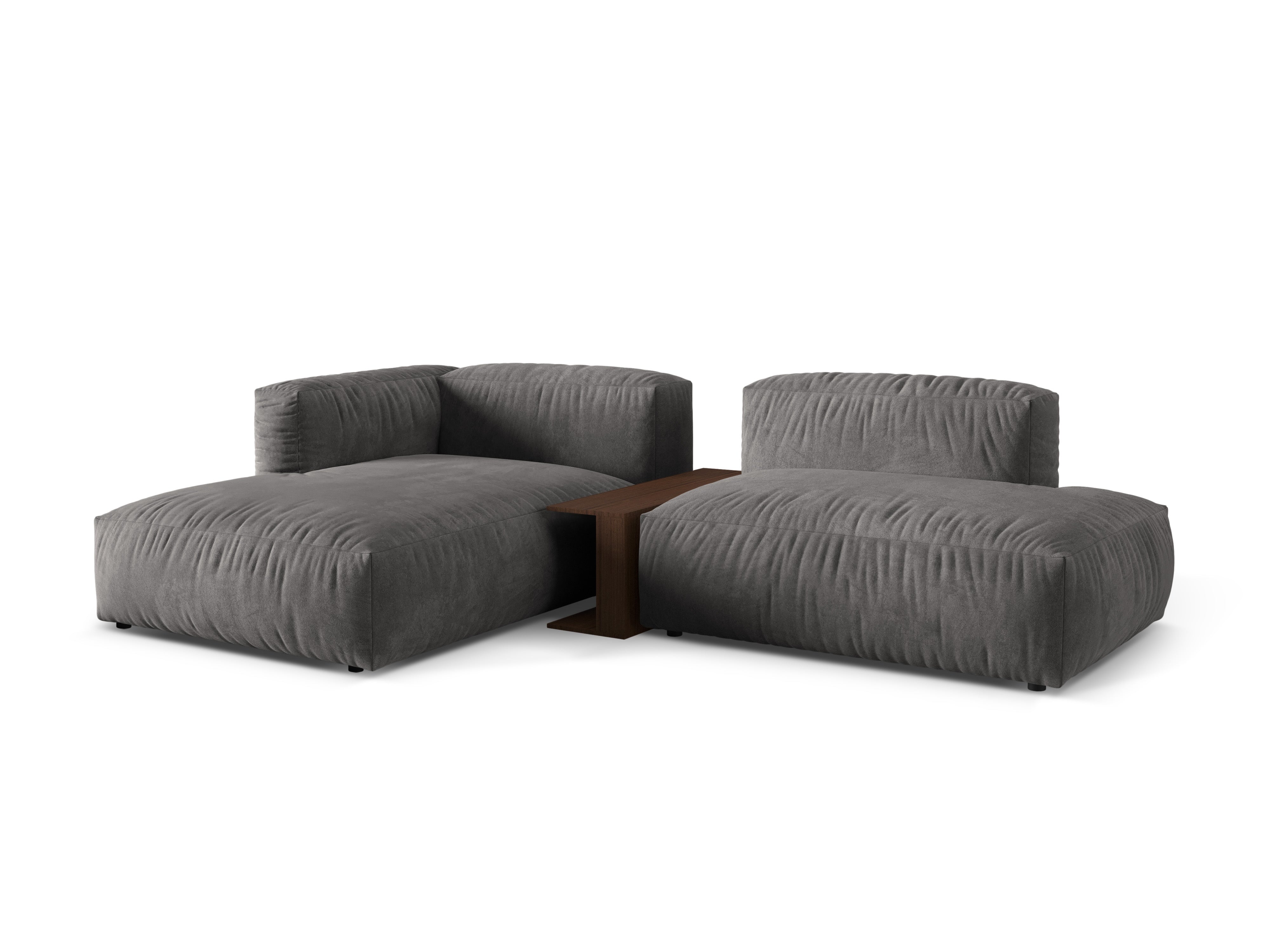 Ecksofa Martina, 285x176cm, Material: Samt