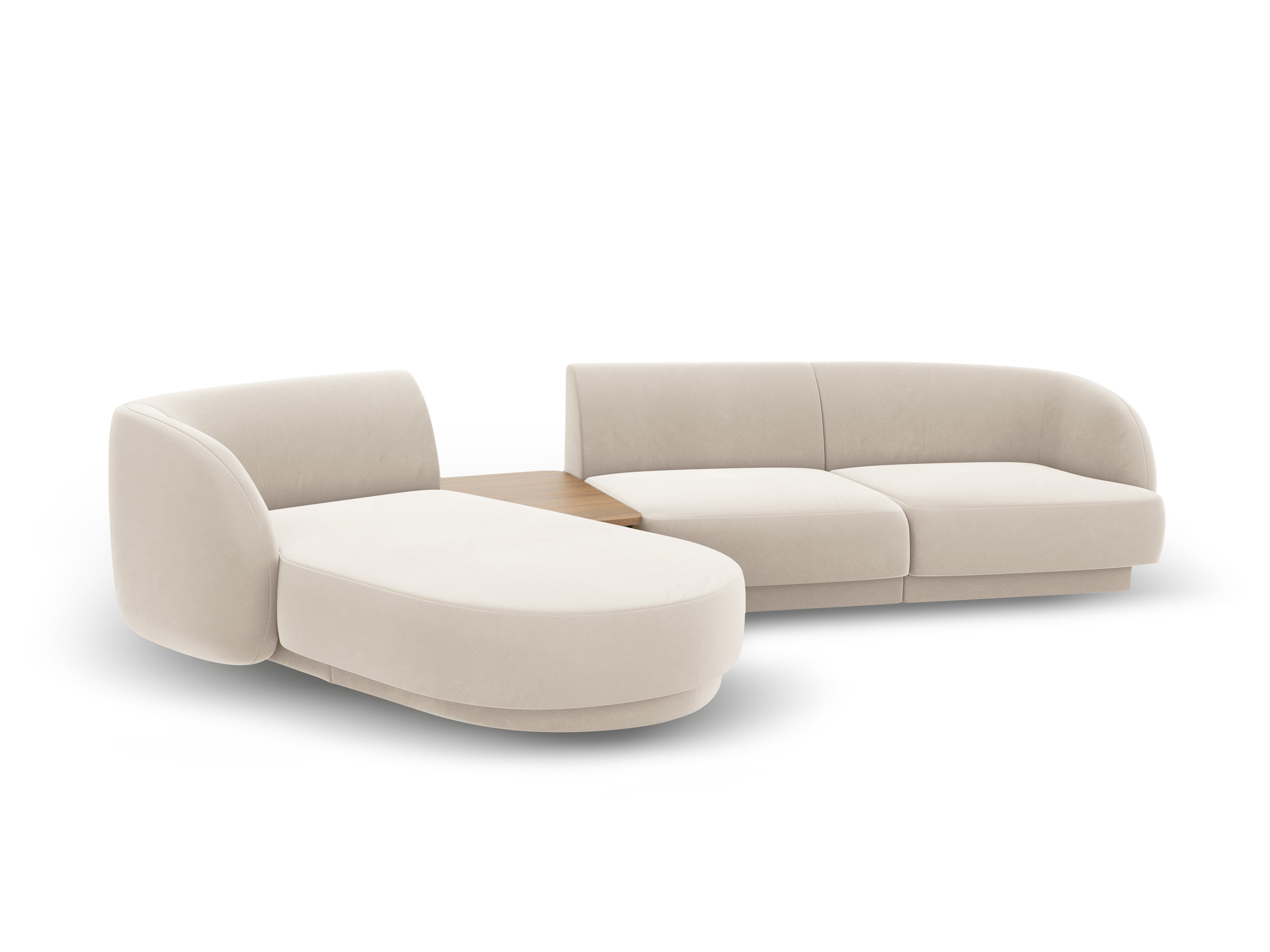Ecksofa Miley 303x178cm, Material: Samt