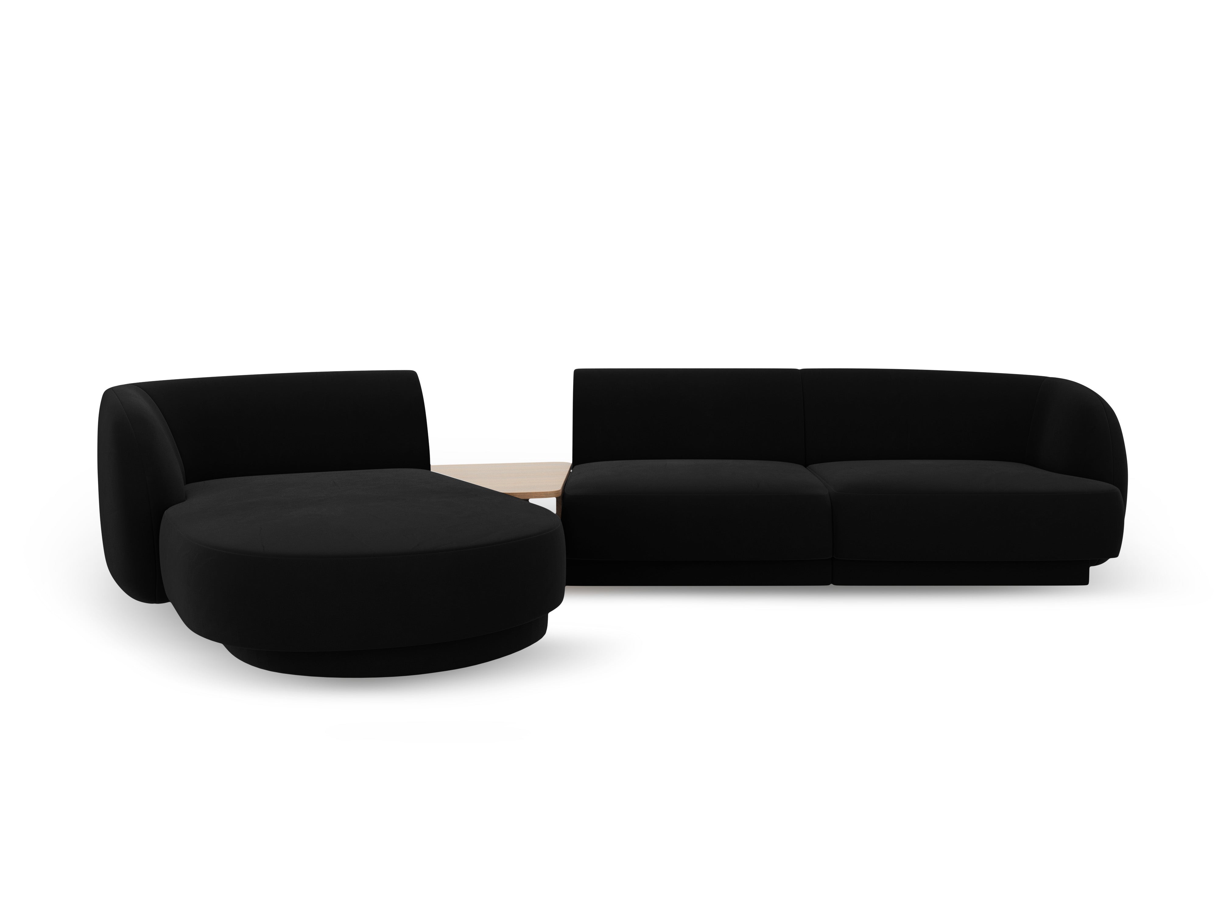 Ecksofa Miley 303x178cm, Material: Samt