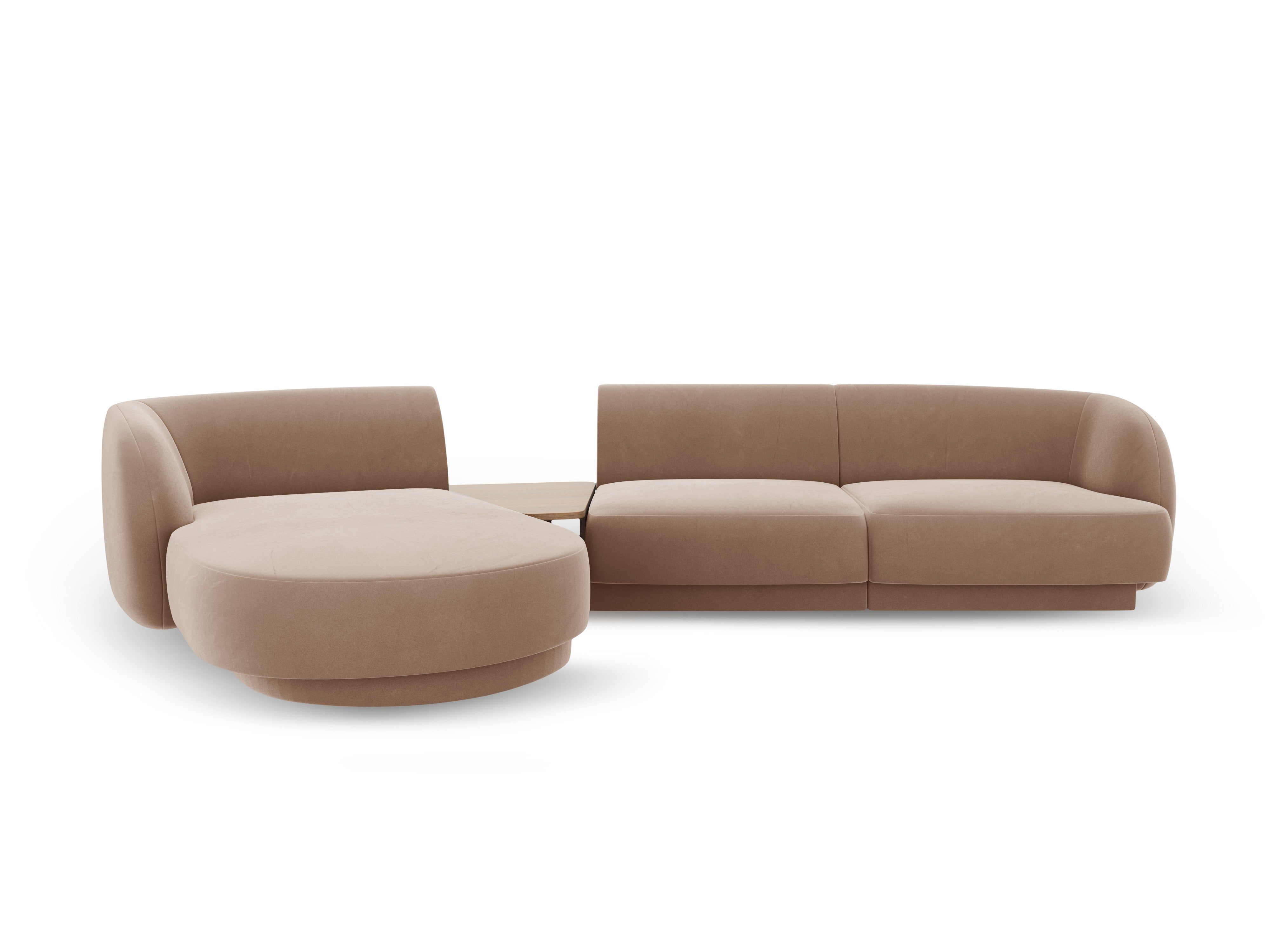 Ecksofa Miley 303x178cm, Material: Samt