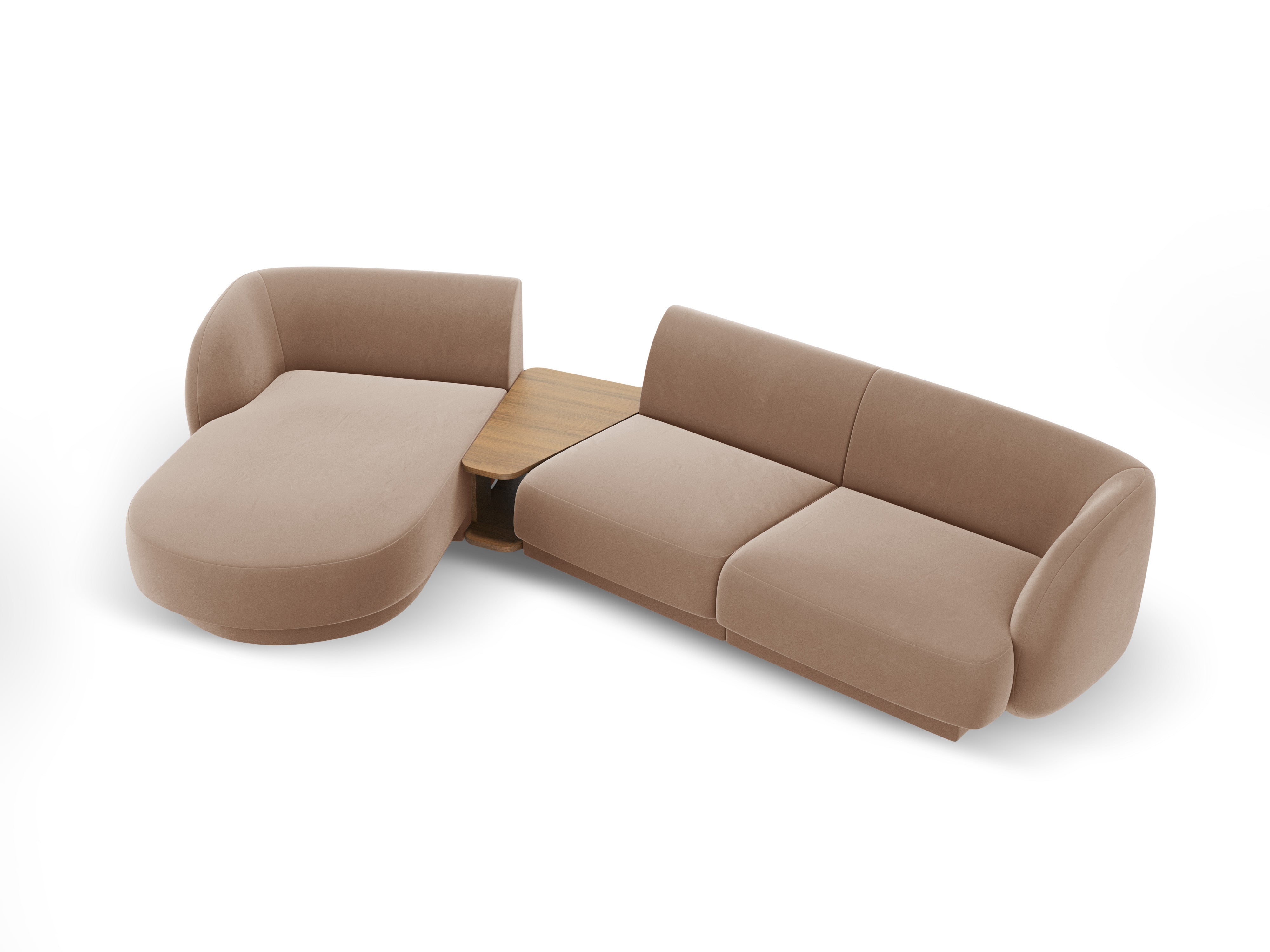 Ecksofa Miley 303x178cm, Material: Samt