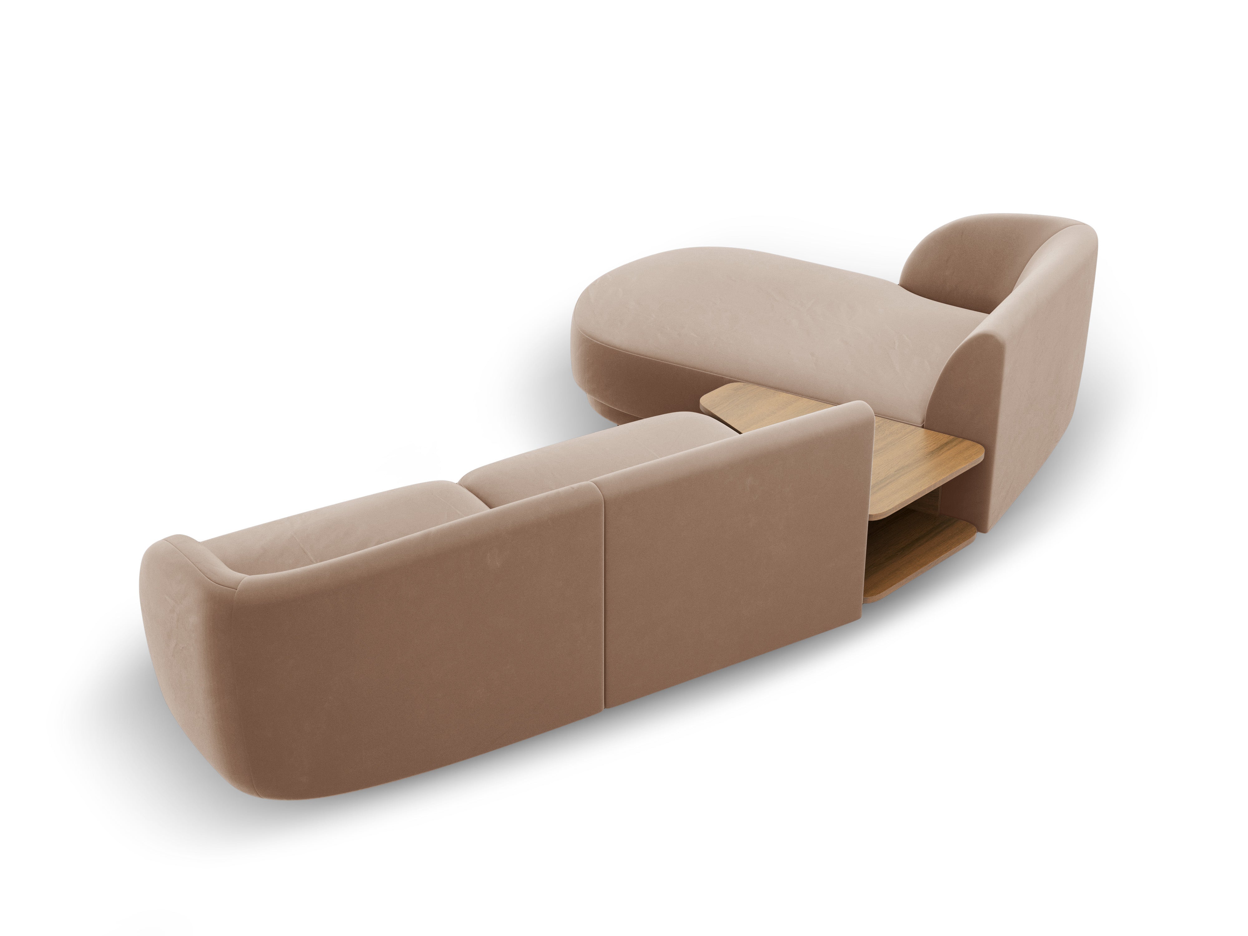 Ecksofa Miley 303x178cm, Material: Samt