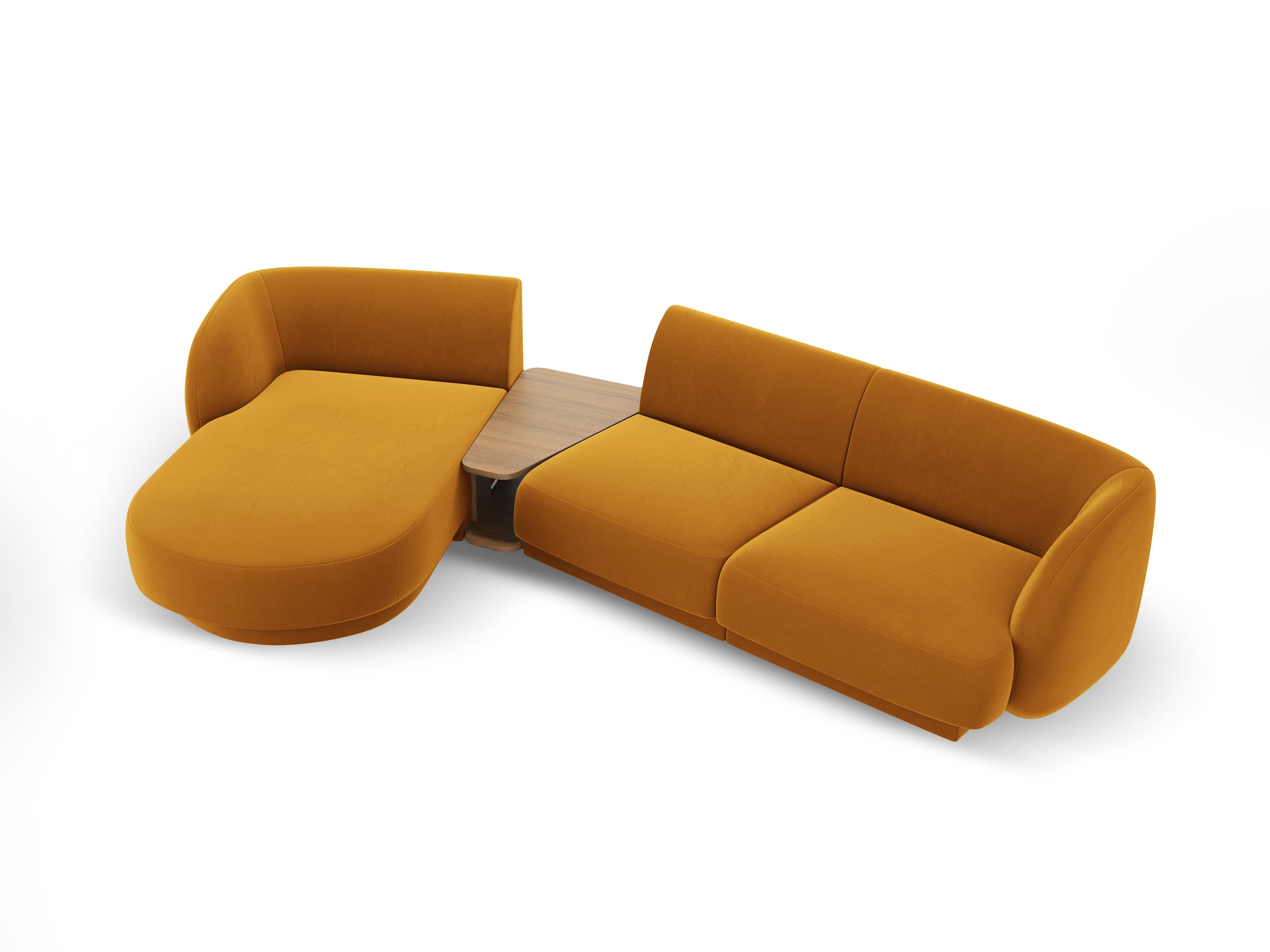 Ecksofa Miley 303x178cm, Material: Samt