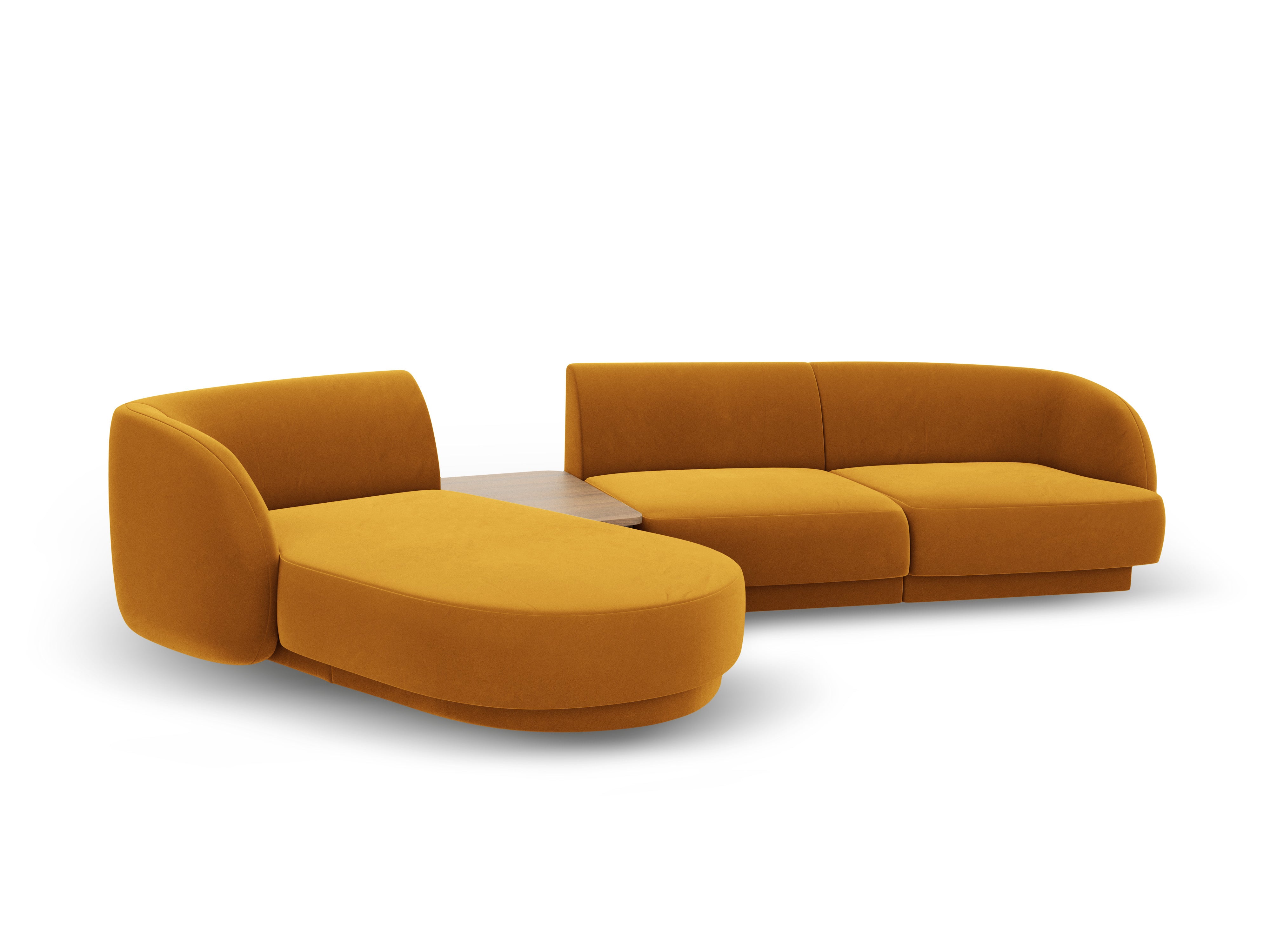 Ecksofa Miley 303x178cm, Material: Samt