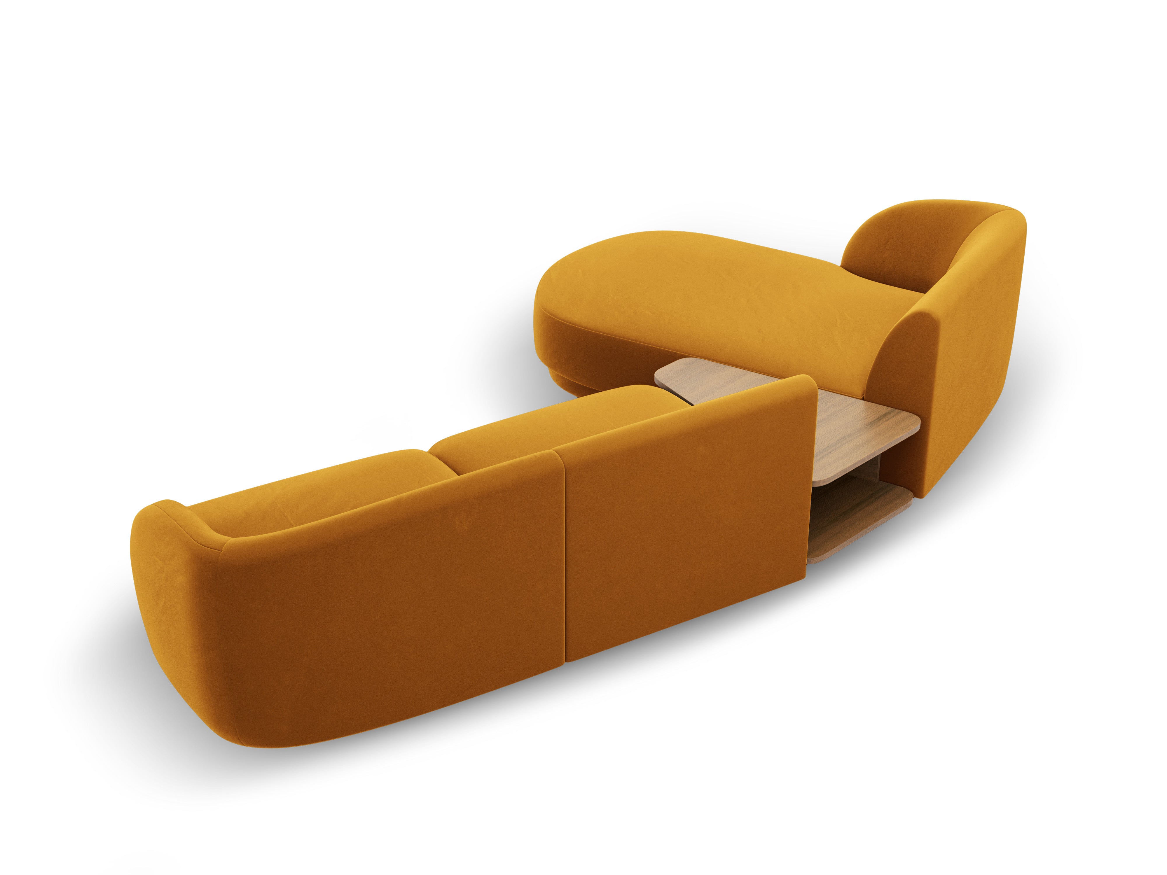 Ecksofa Miley 303x178cm, Material: Samt