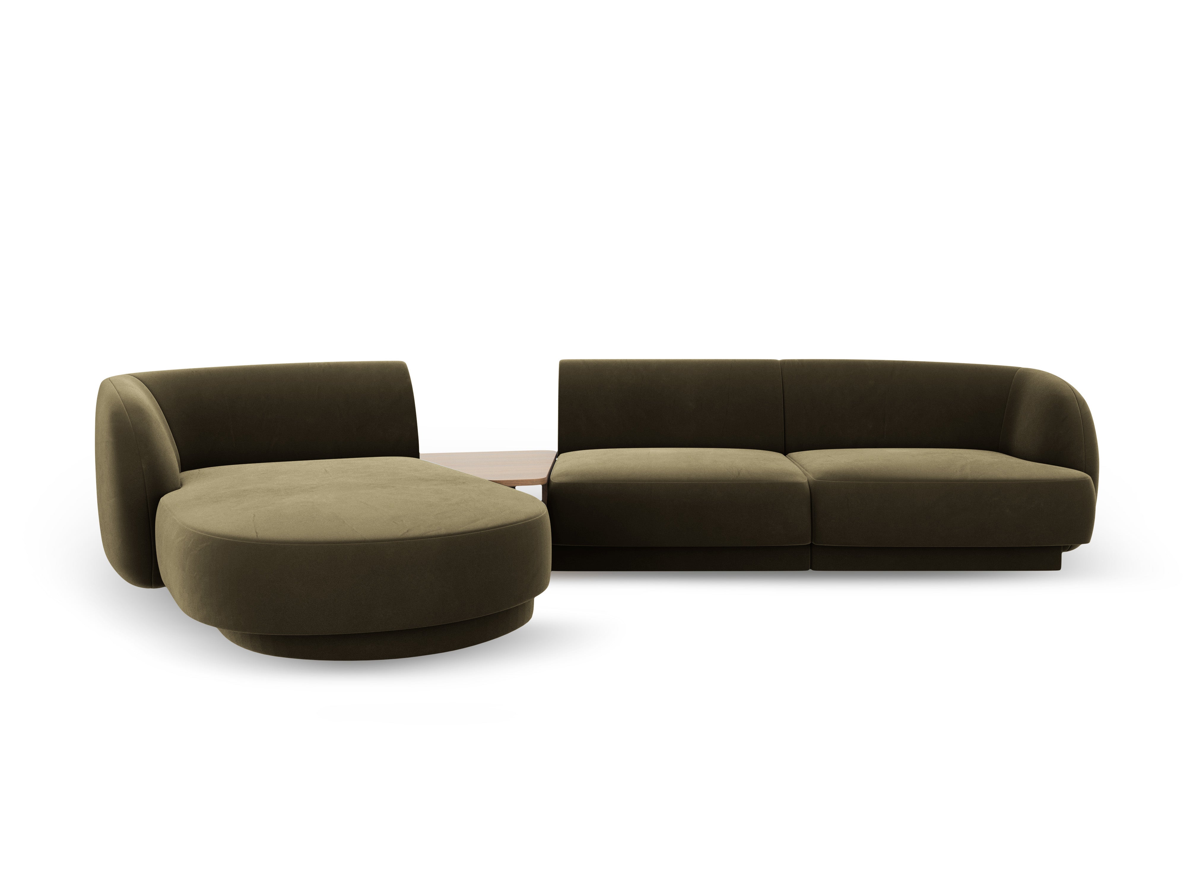 Ecksofa Miley 303x178cm, Material: Samt