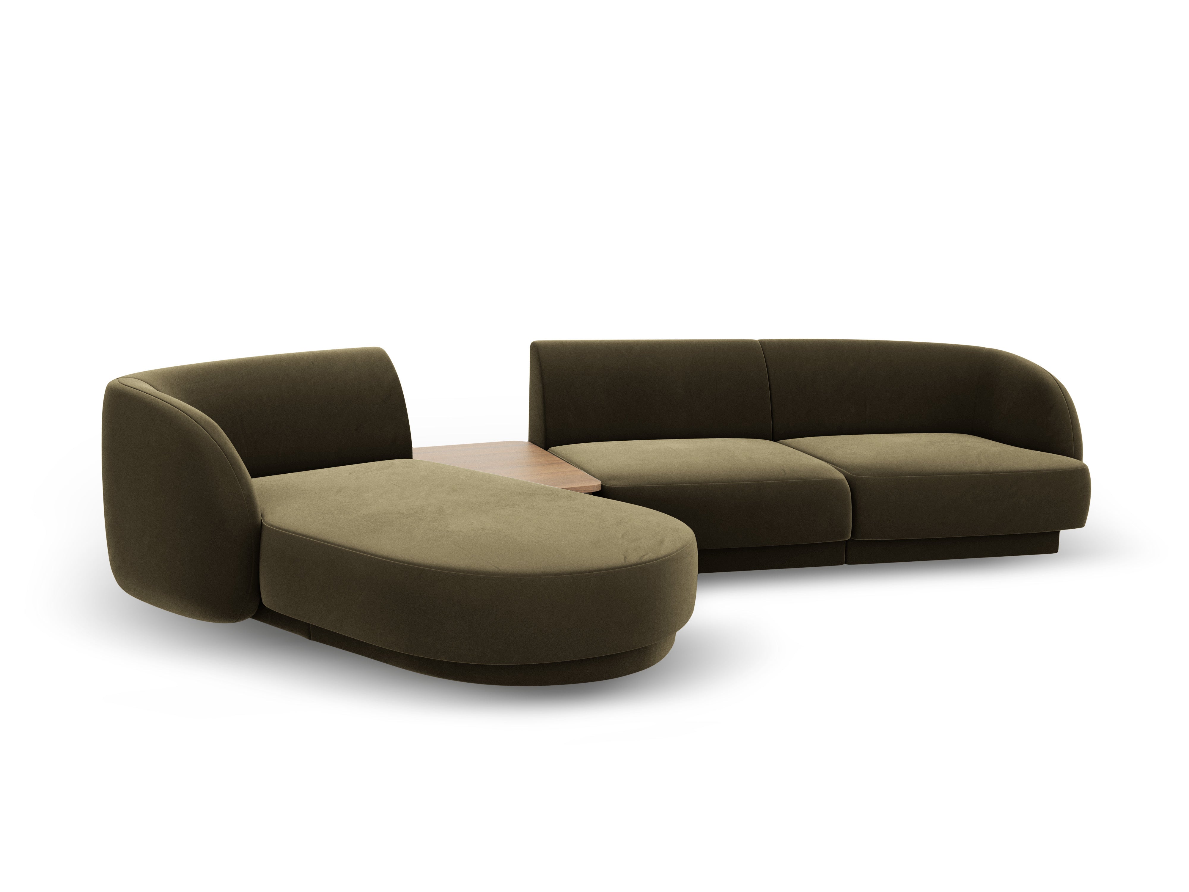 Ecksofa Miley 303x178cm, Material: Samt
