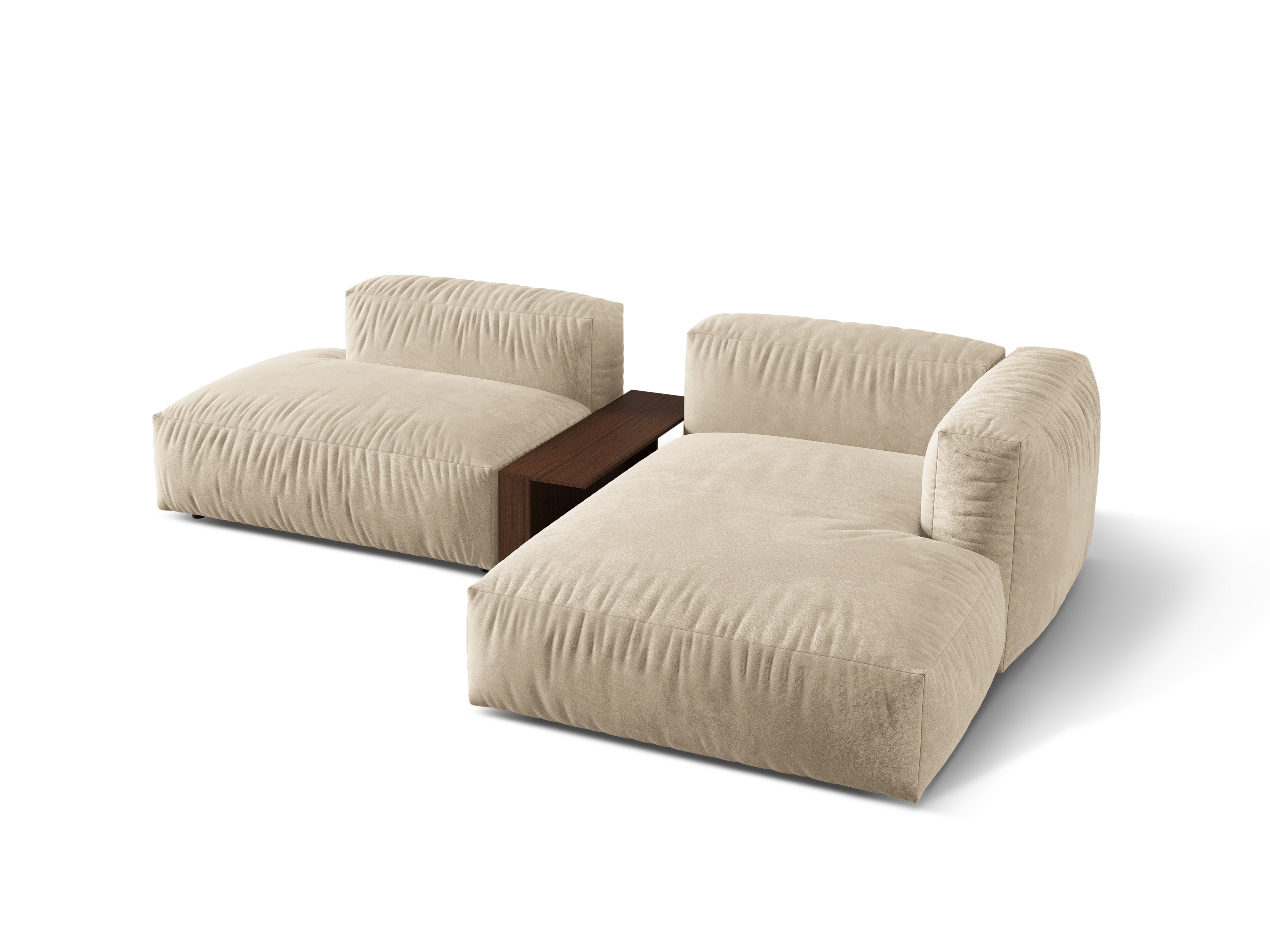 Ecksofa Martina, 285x176cm, Material: Samt