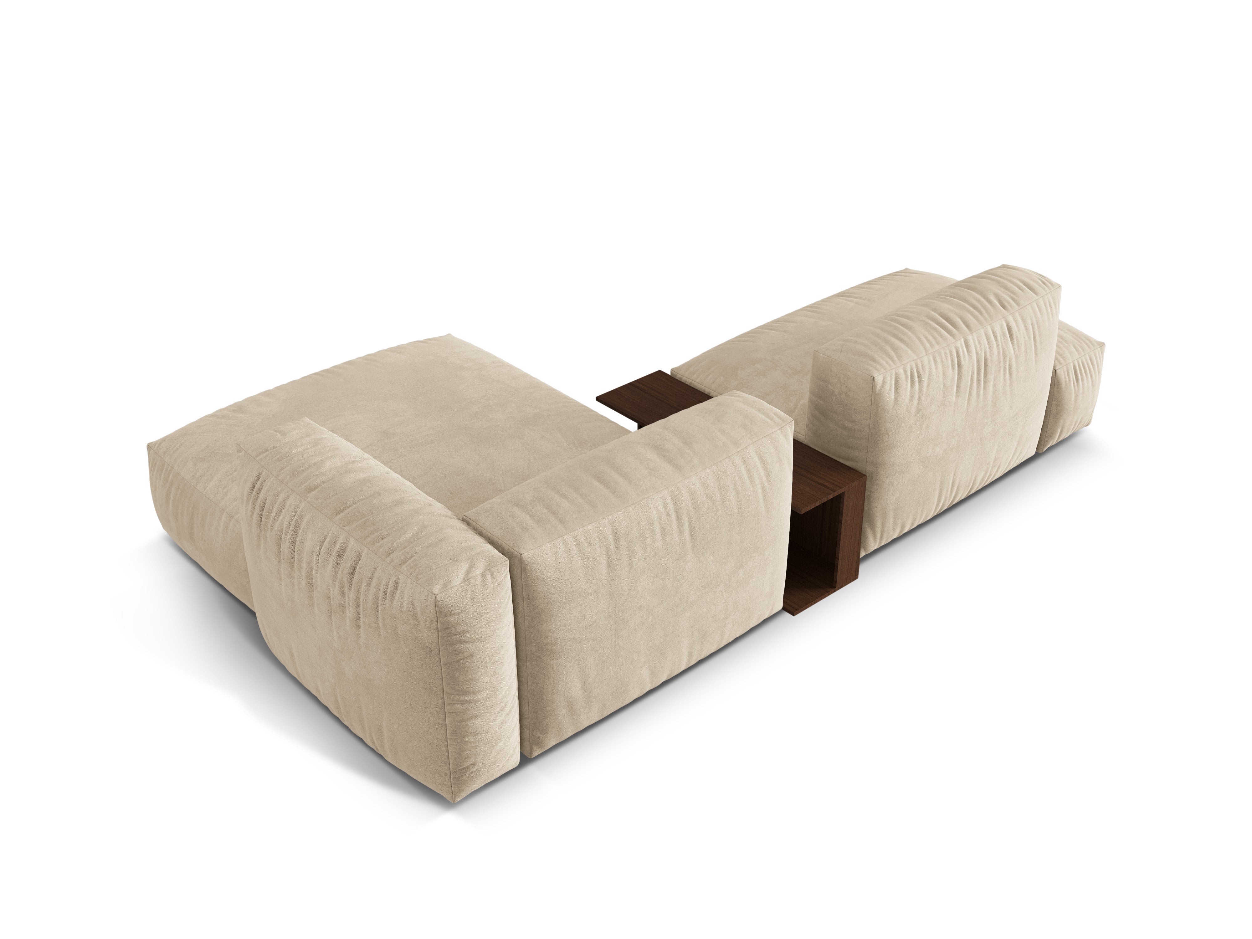 Ecksofa Martina, 285x176cm, Material: Samt
