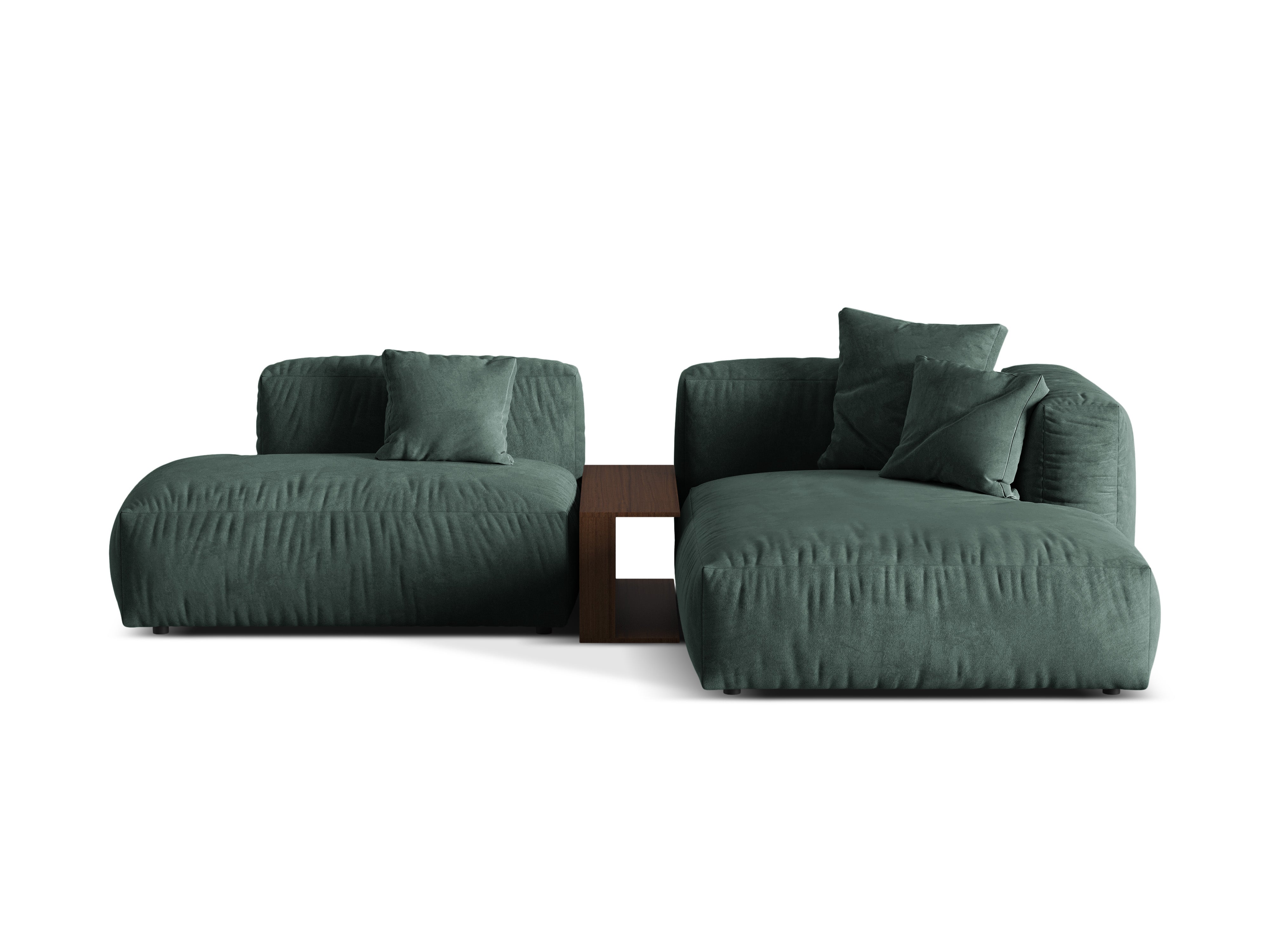 Ecksofa Martina, 285x176cm, Material: Samt