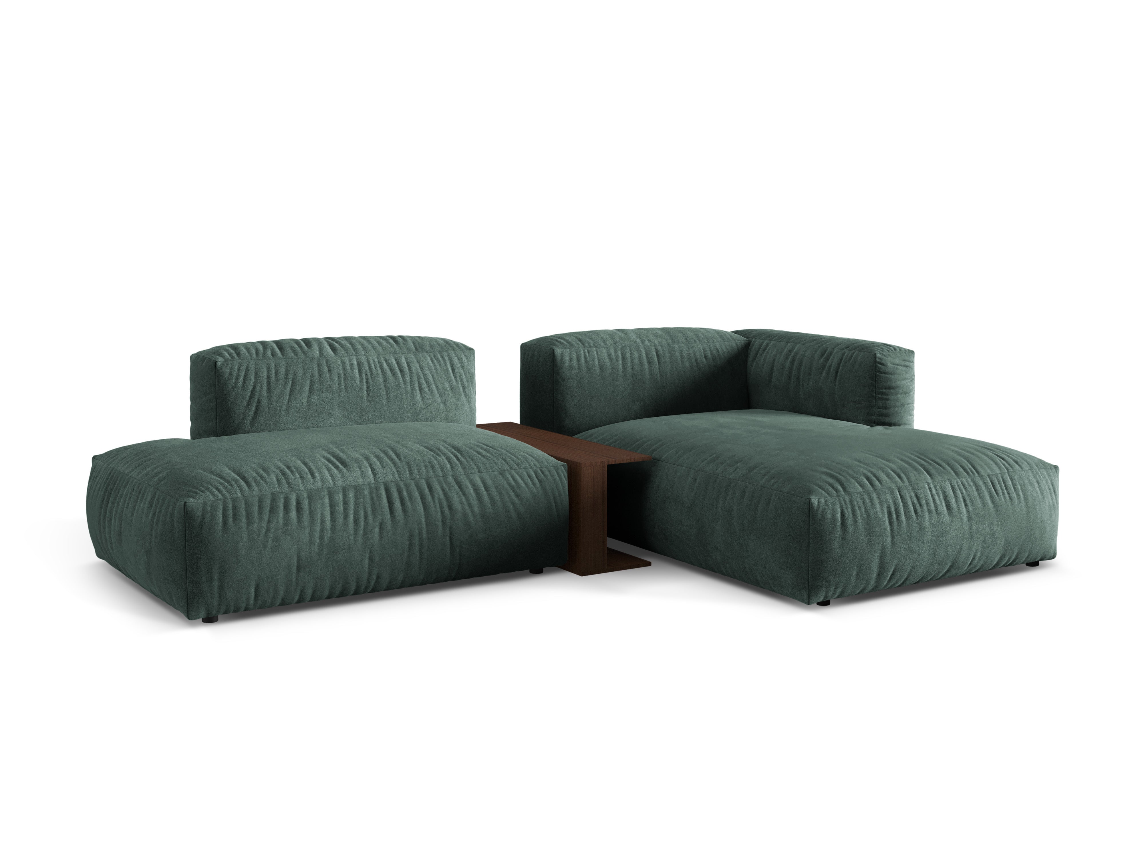 Ecksofa Martina, 285x176cm, Material: Samt