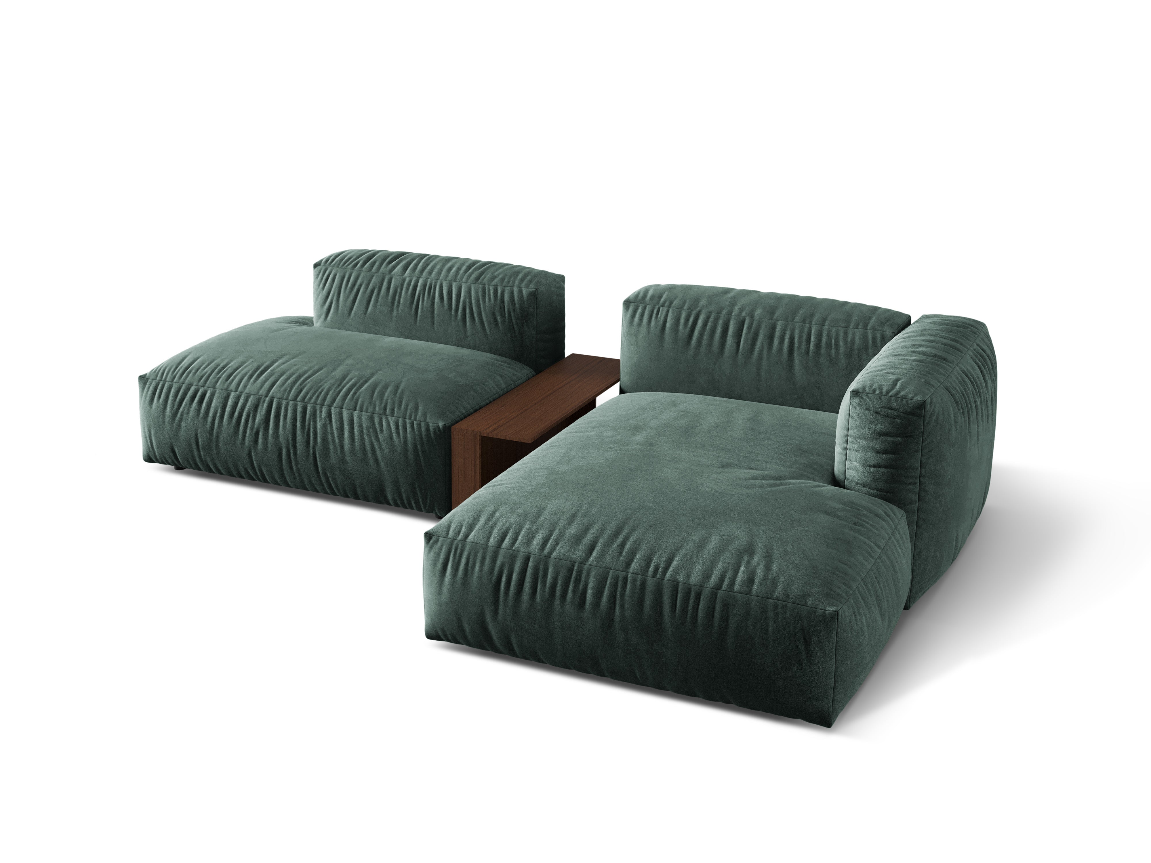 Ecksofa Martina, 285x176cm, Material: Samt