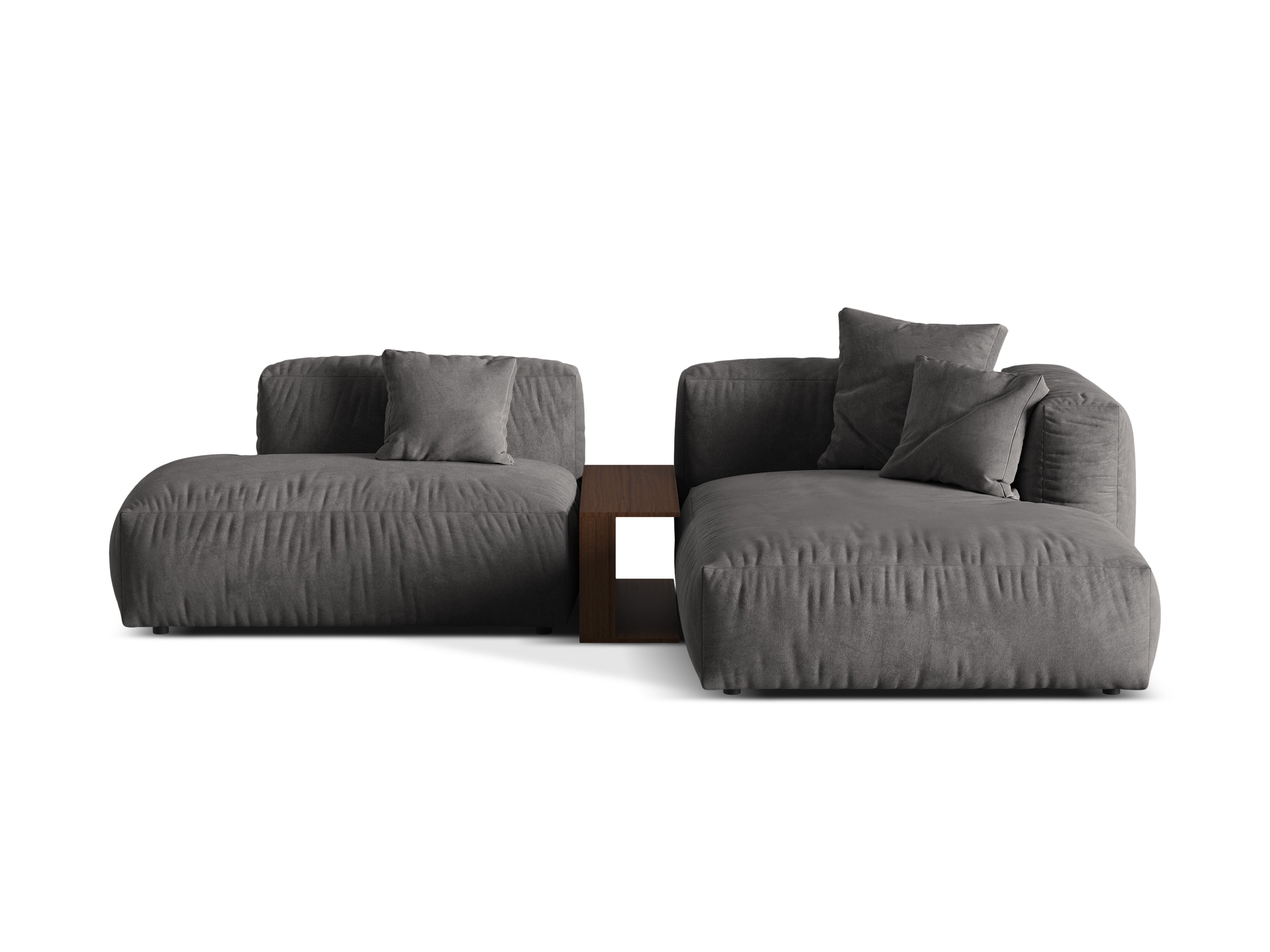 Ecksofa Martina, 285x176cm, Material: Samt