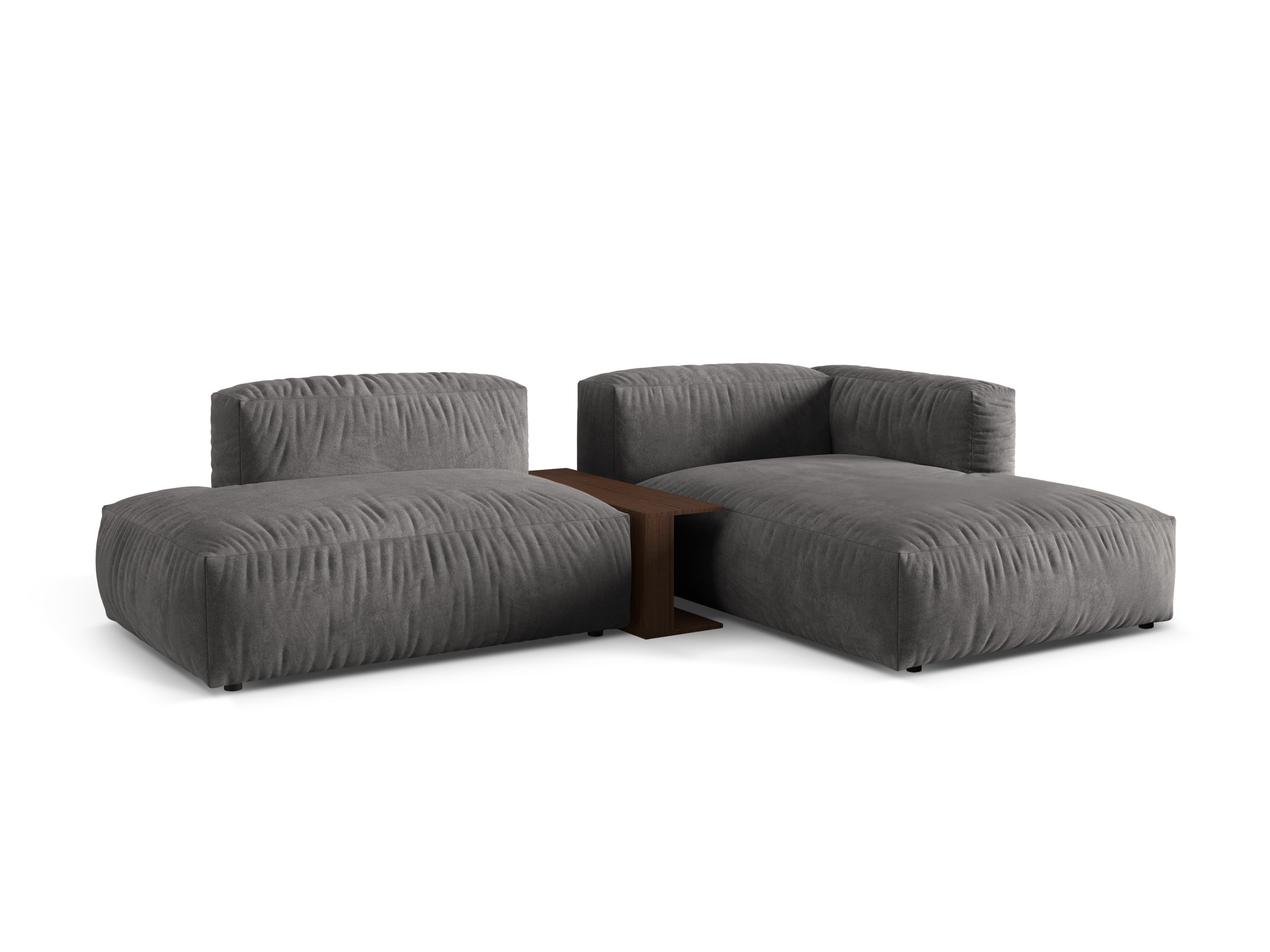 Ecksofa Martina, 285x176cm, Material: Samt