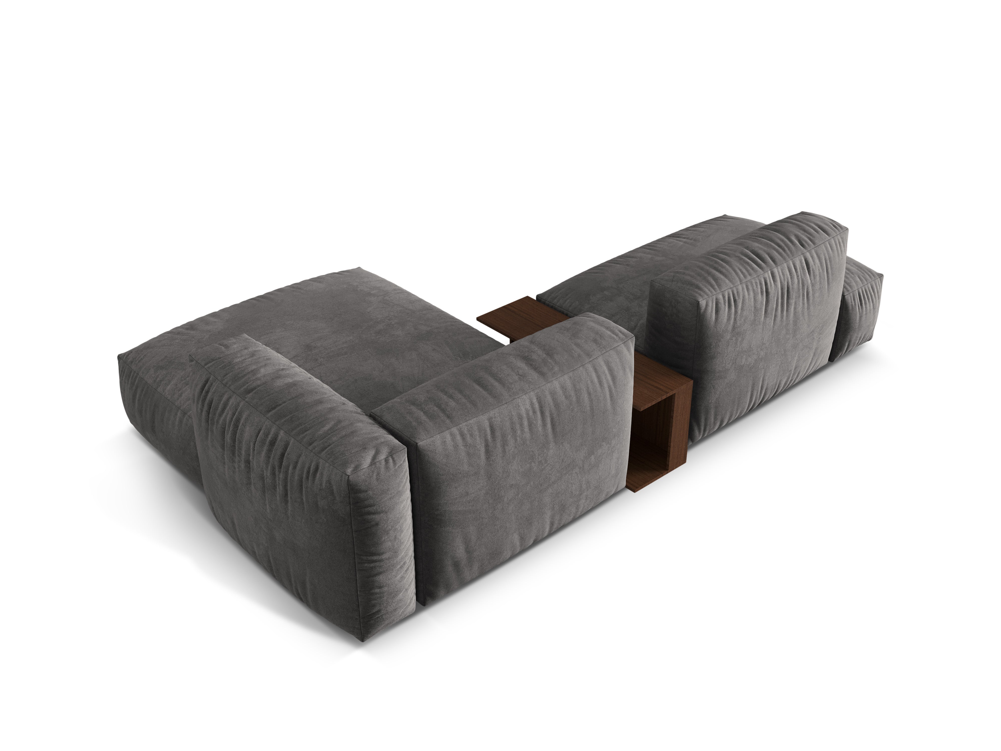 Ecksofa Martina, 285x176cm, Material: Samt