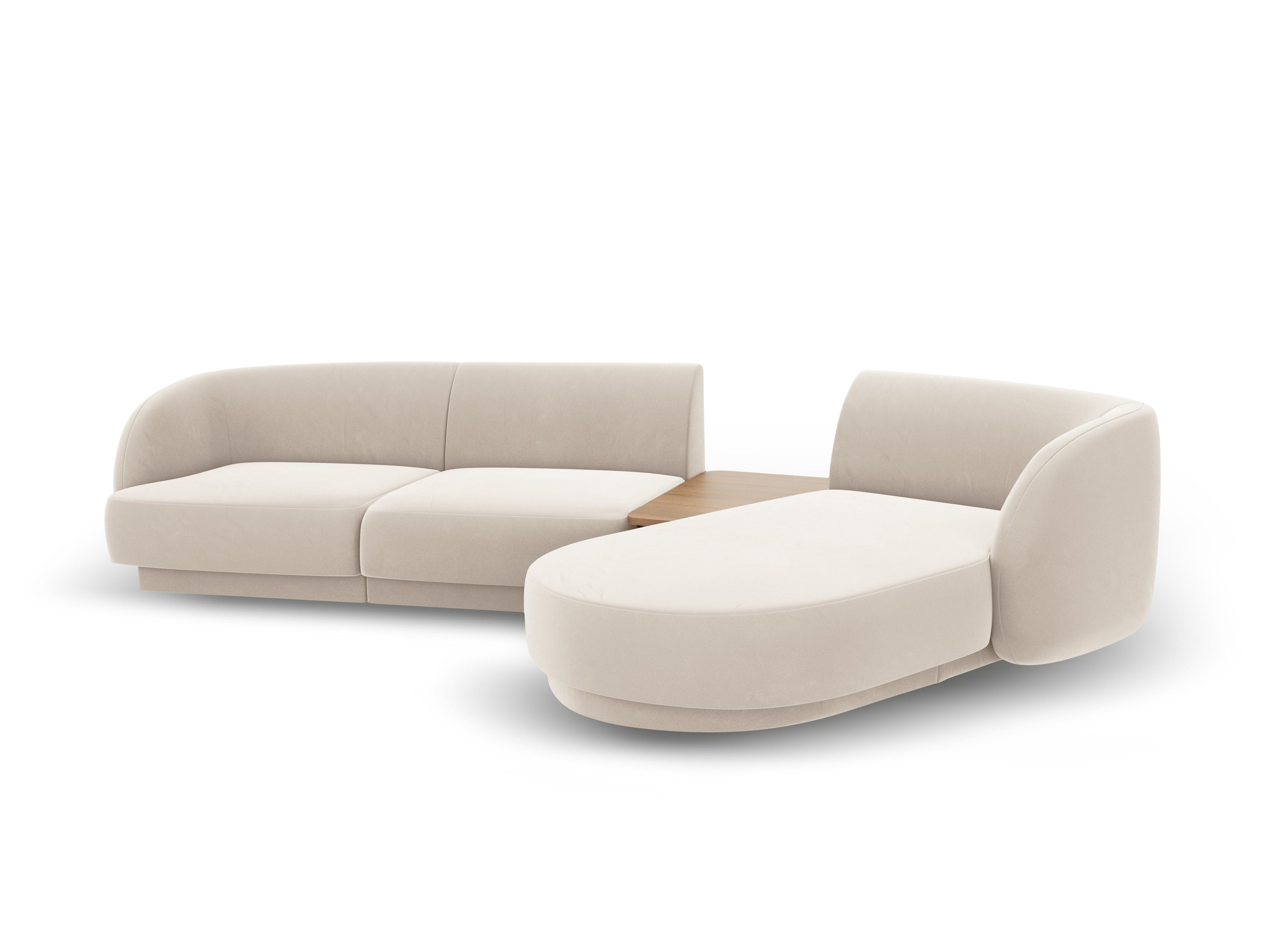 Ecksofa Miley 303x178cm, Material: Samt