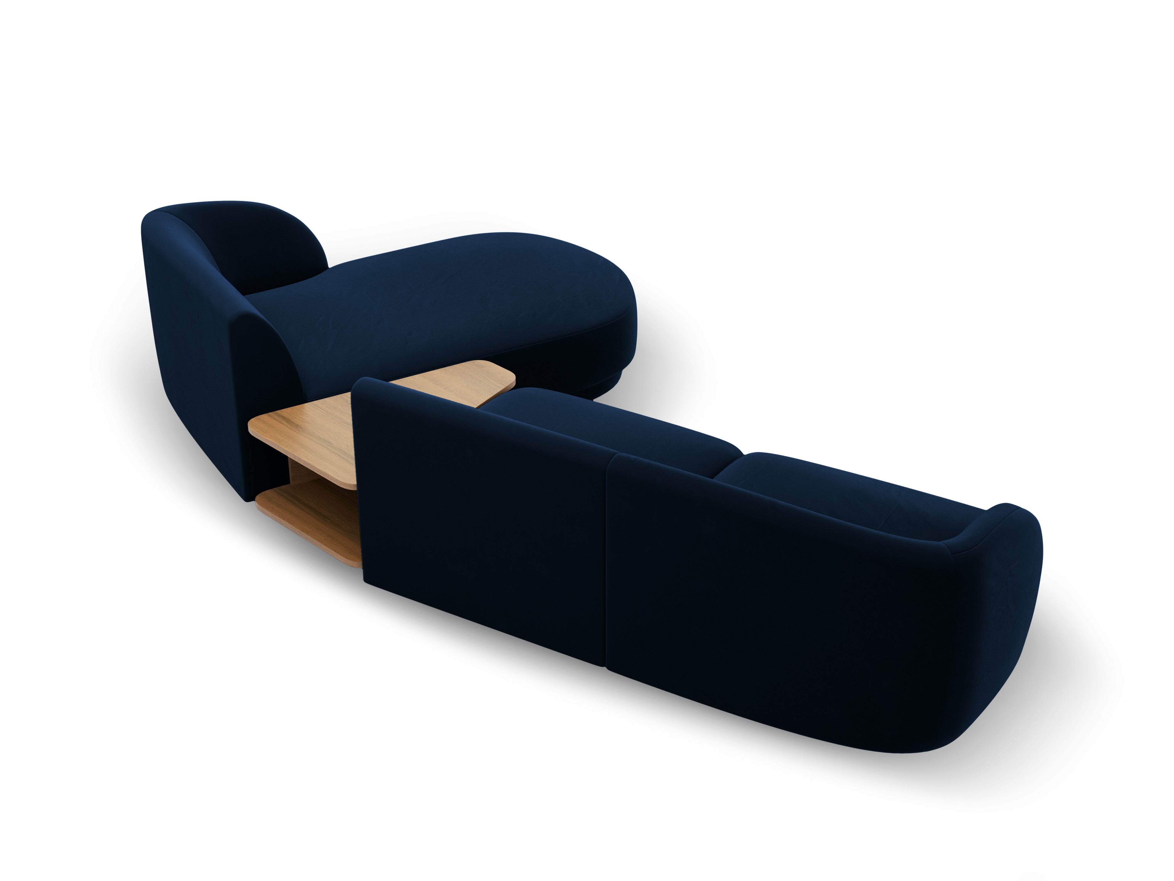 Ecksofa Miley 303x178cm, Material: Samt