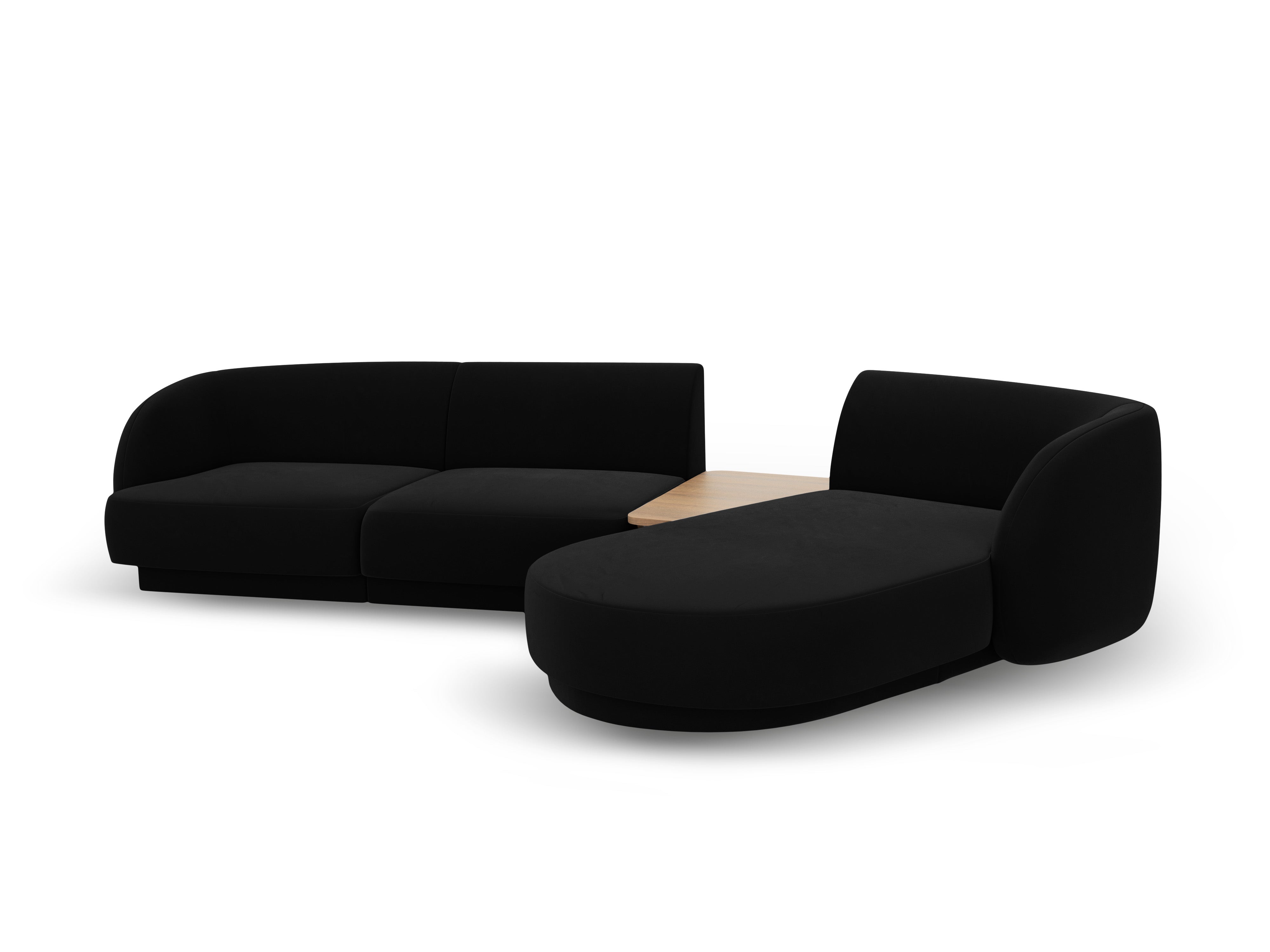Ecksofa Miley 303x178cm, Material: Samt