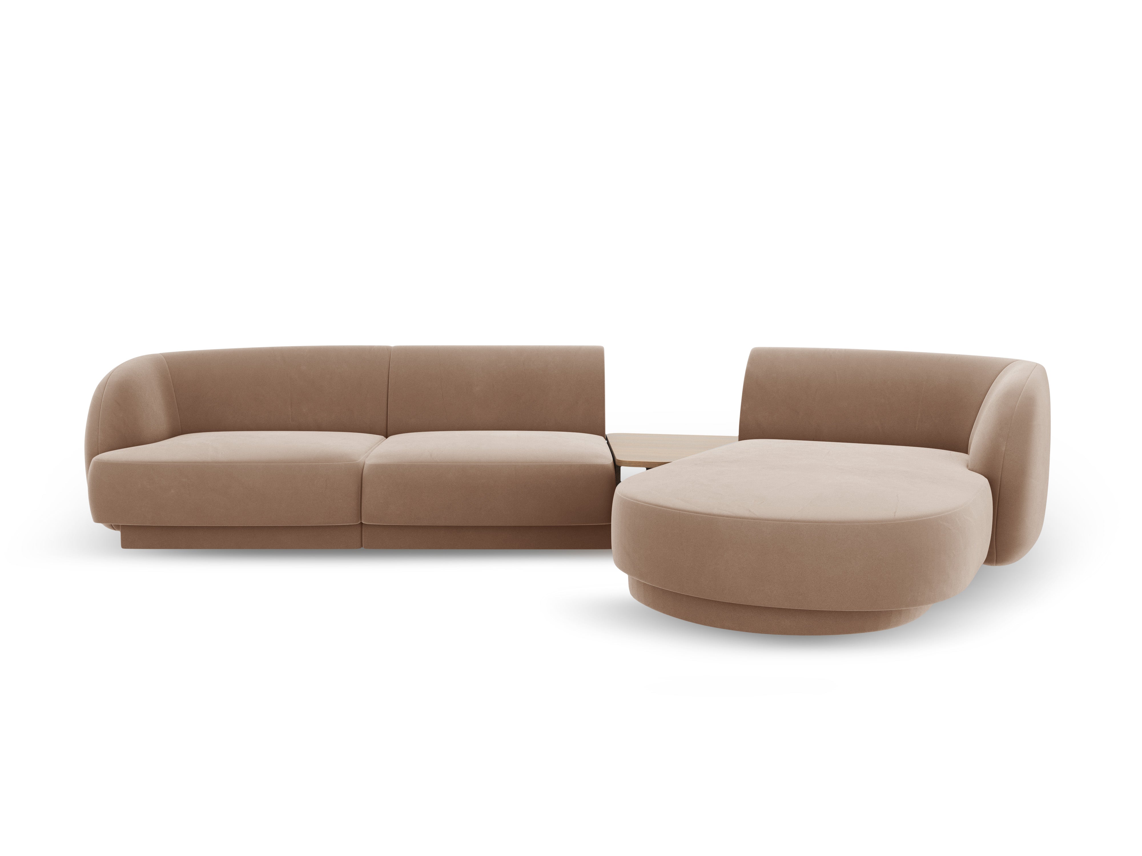 Ecksofa Miley 303x178cm, Material: Samt
