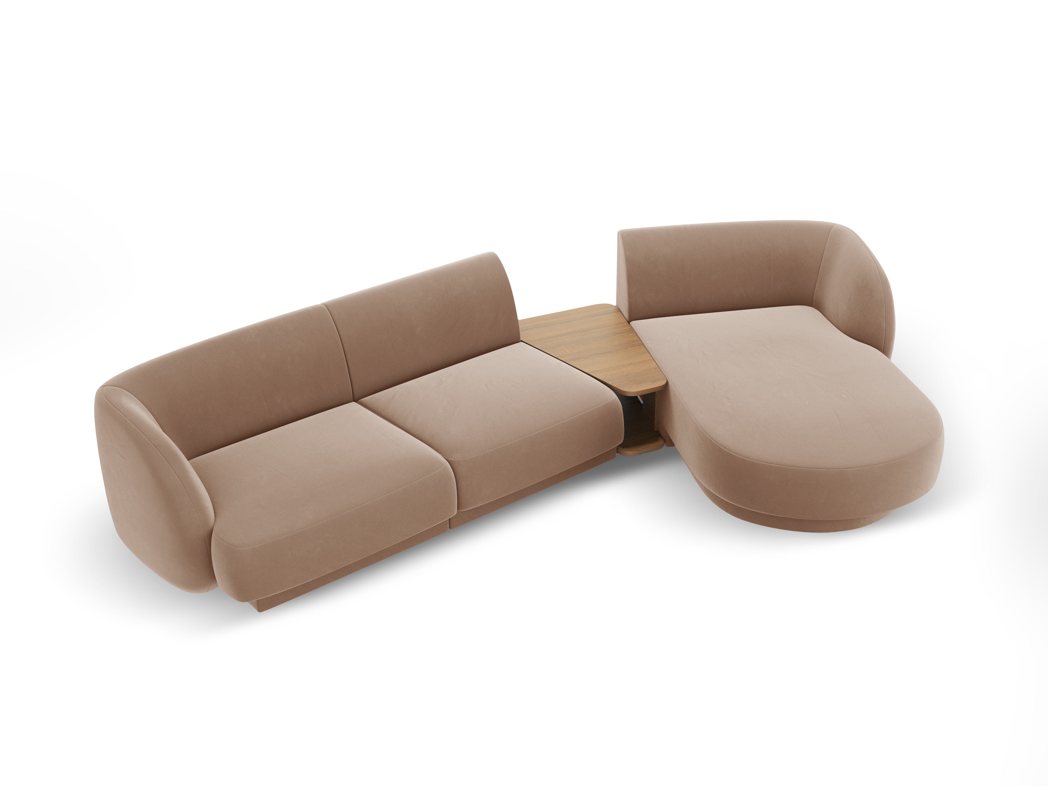 Ecksofa Miley 303x178cm, Material: Samt