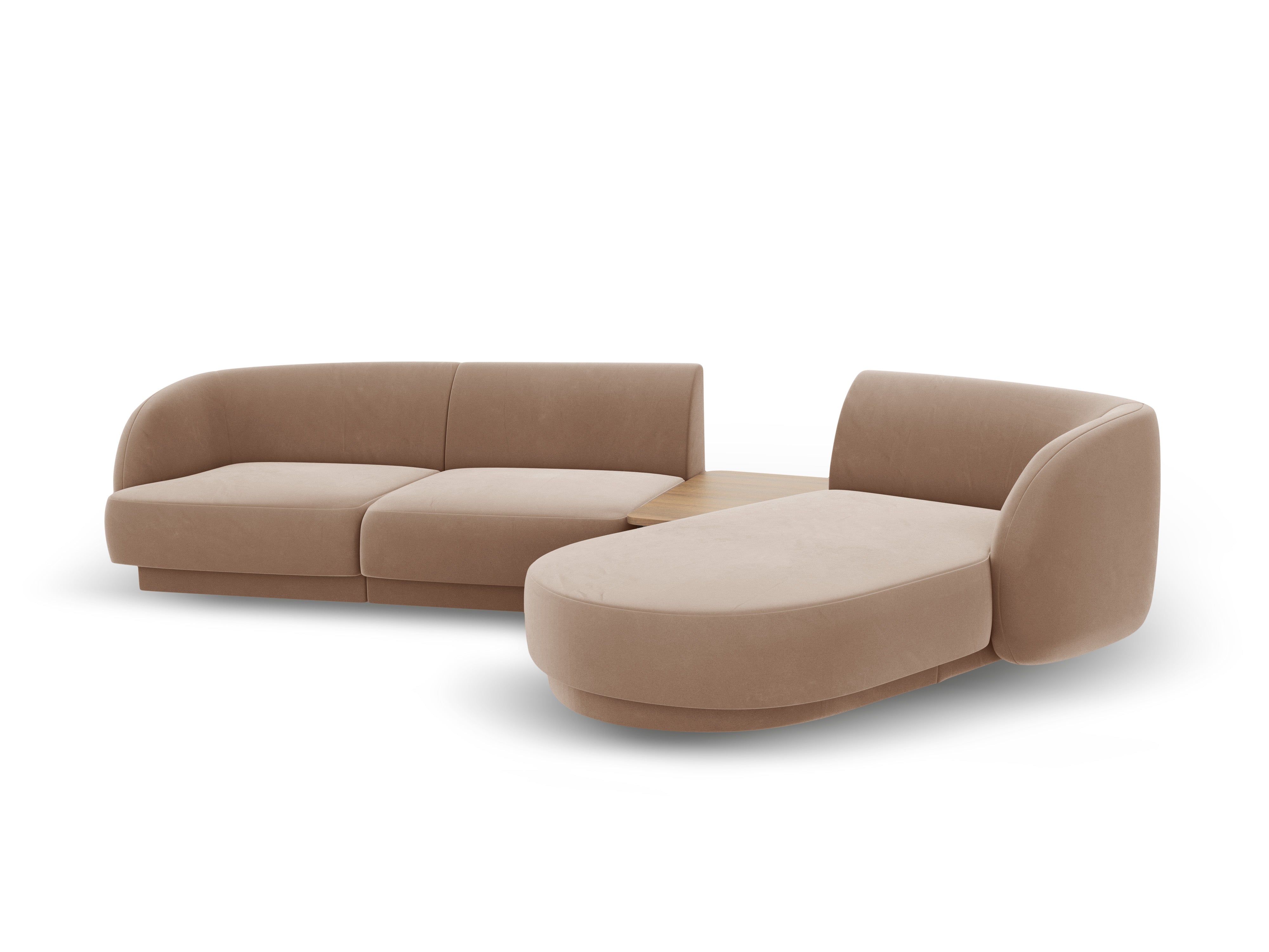 Ecksofa Miley 303x178cm, Material: Samt
