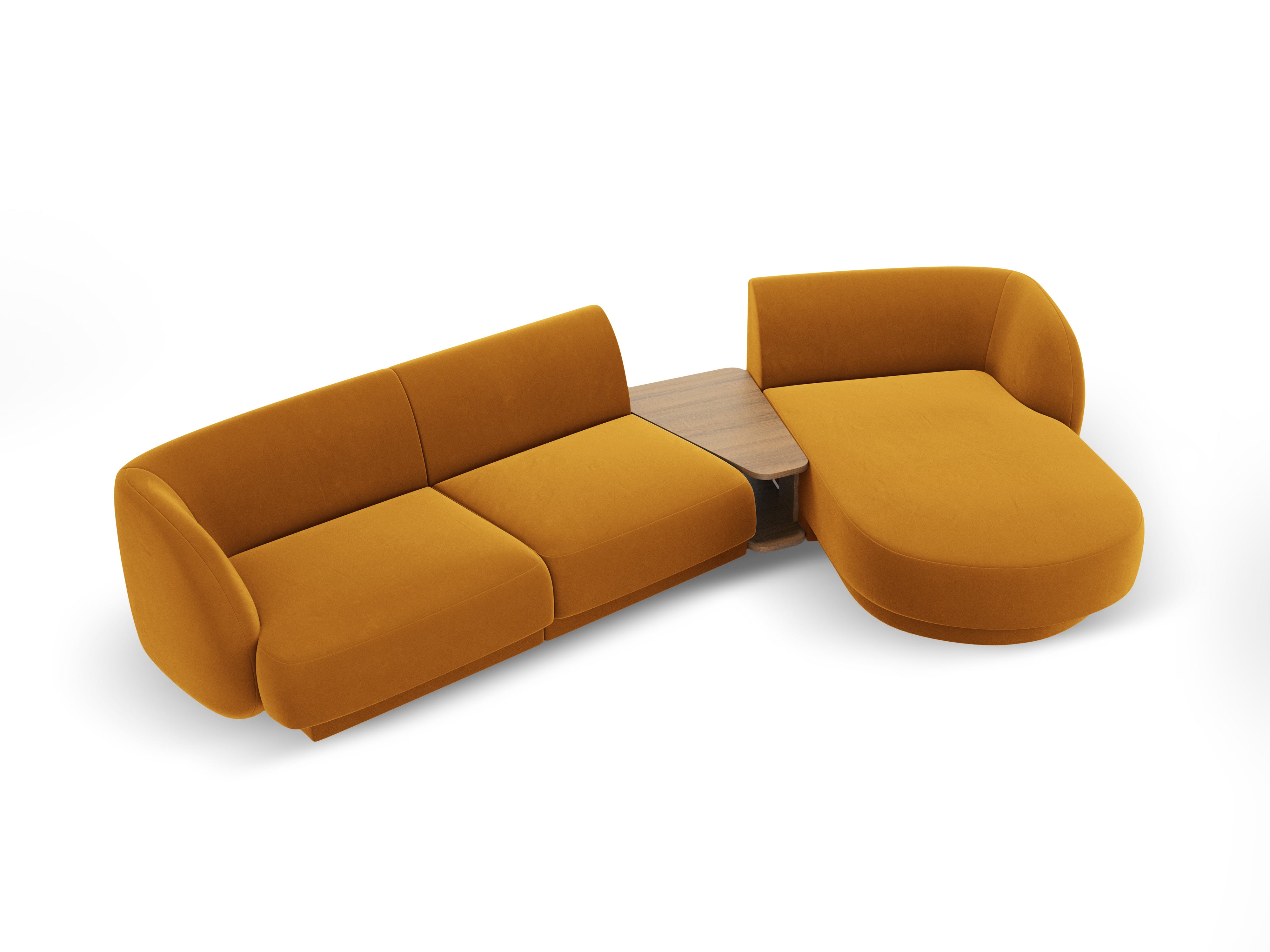 Ecksofa Miley 303x178cm, Material: Samt
