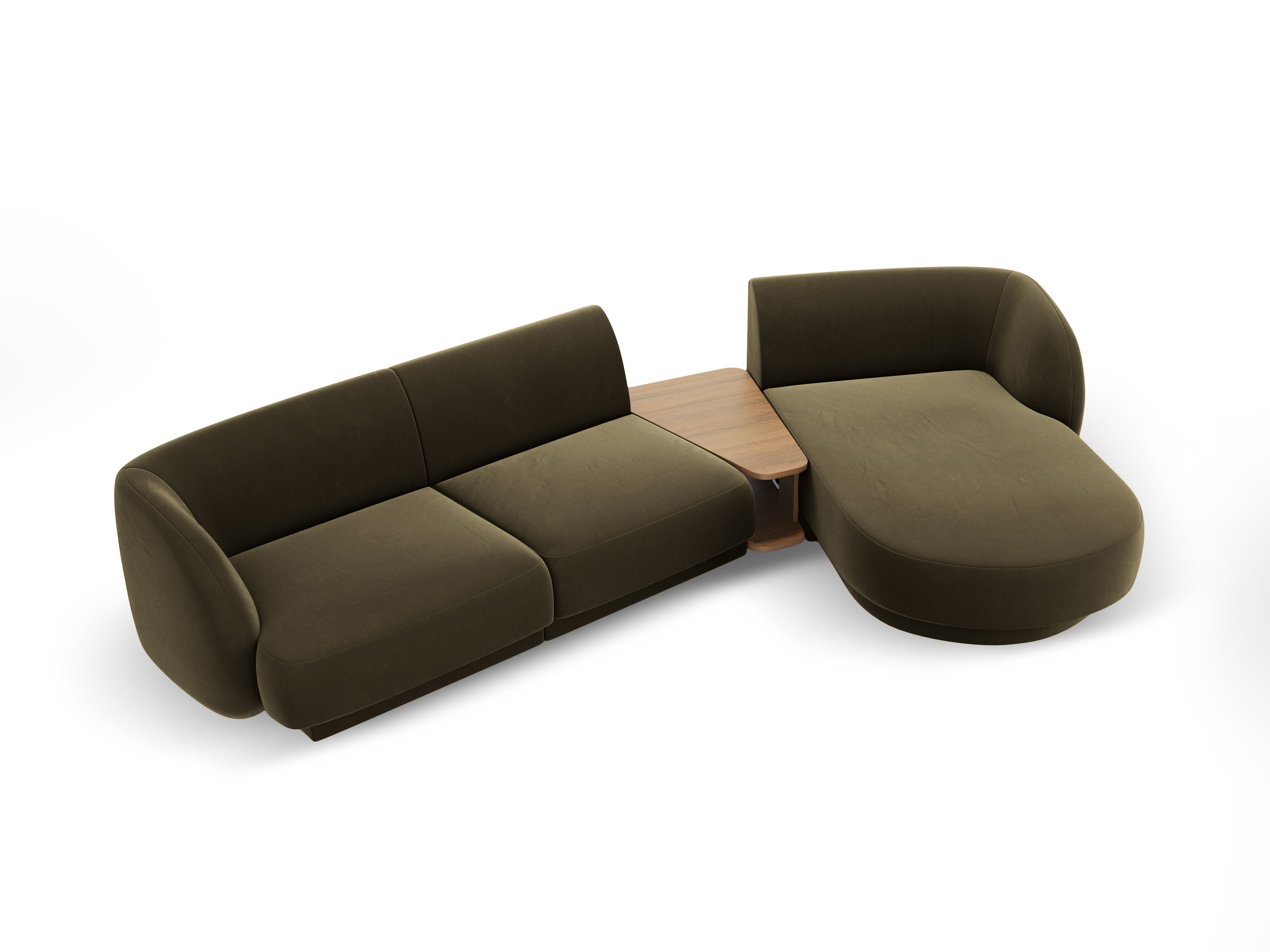 Ecksofa Miley 303x178cm, Material: Samt