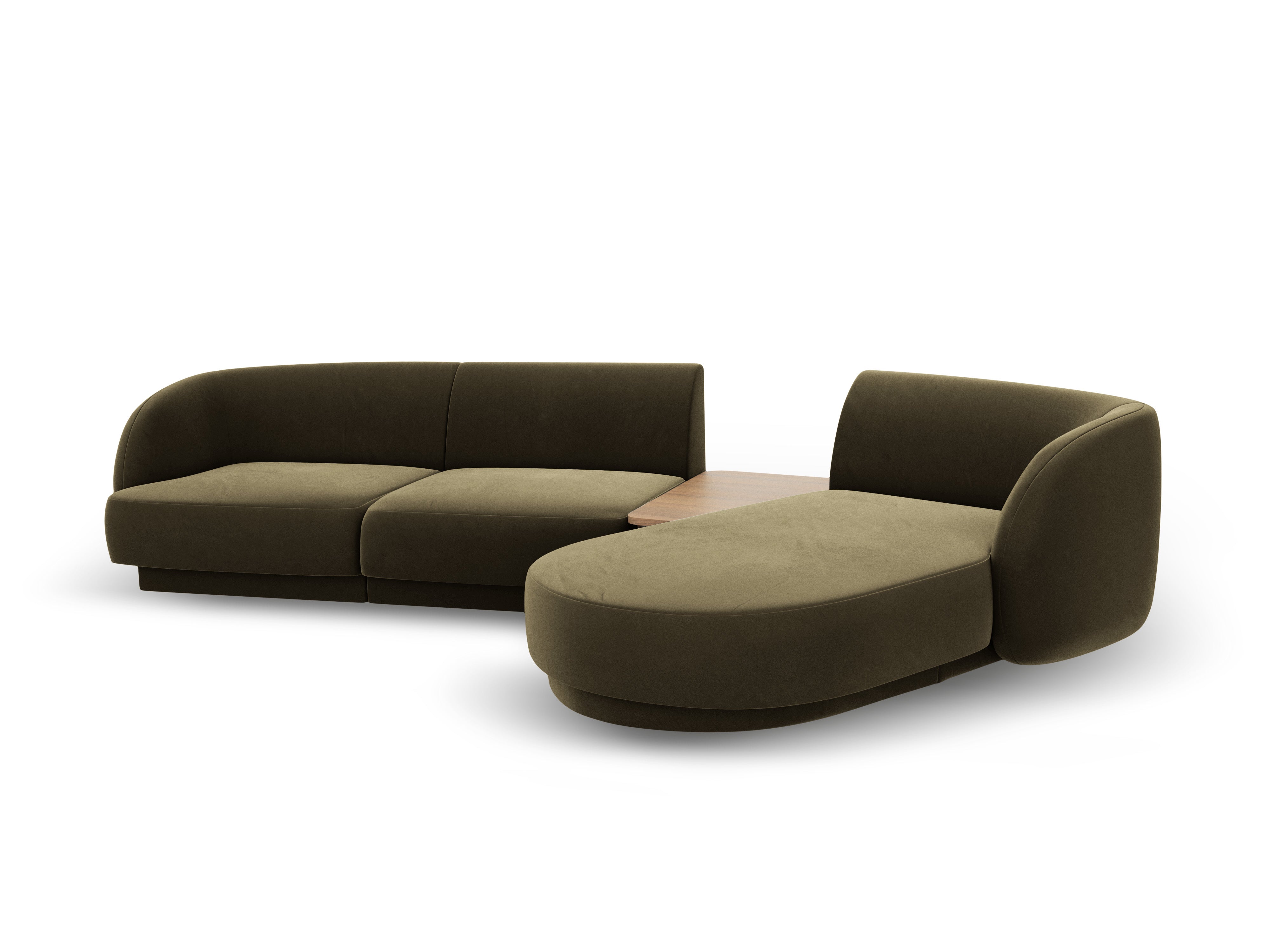 Ecksofa Miley 303x178cm, Material: Samt