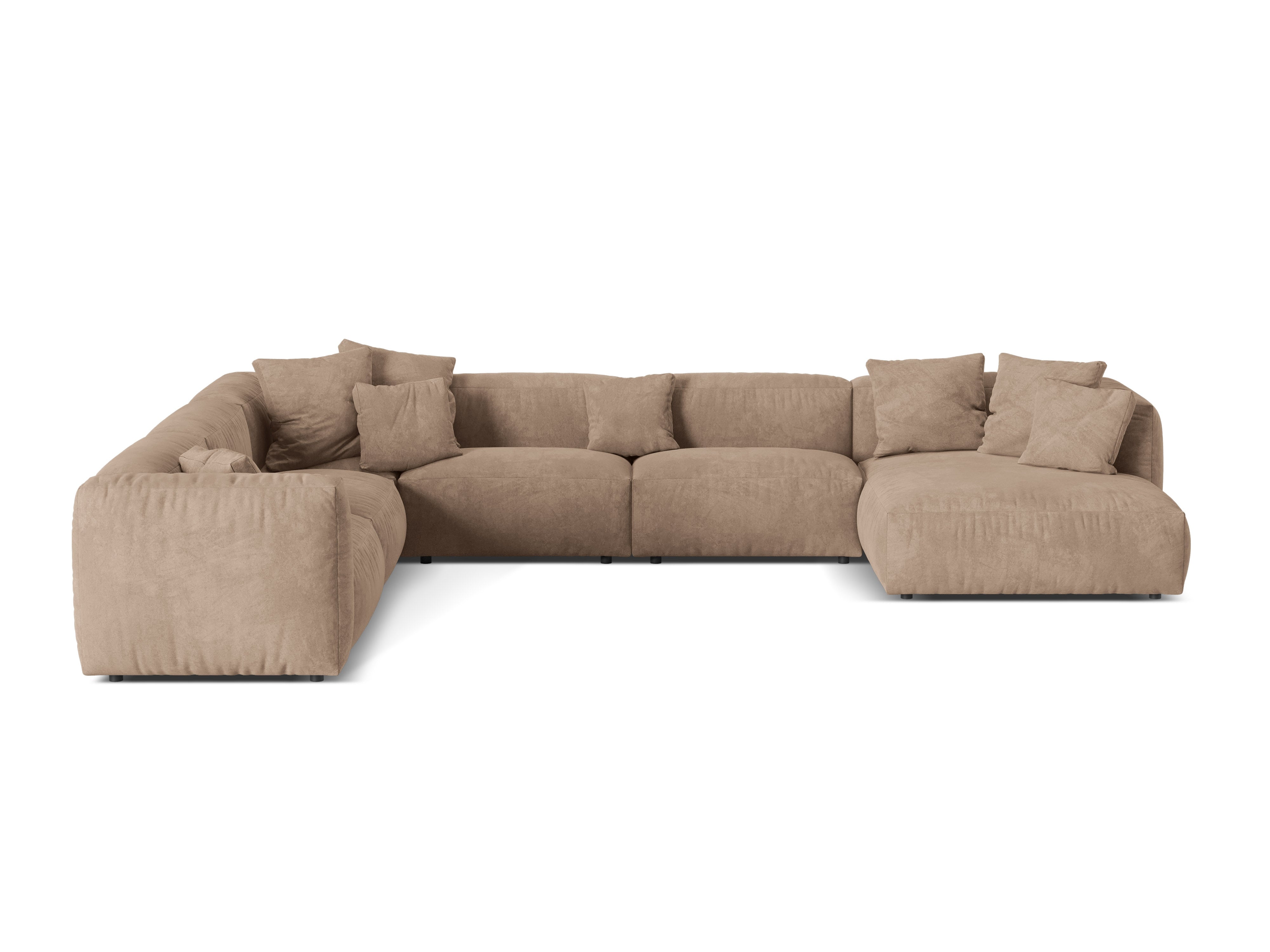 Eckgarnitur Martina, 404x312cm, Material: Samt