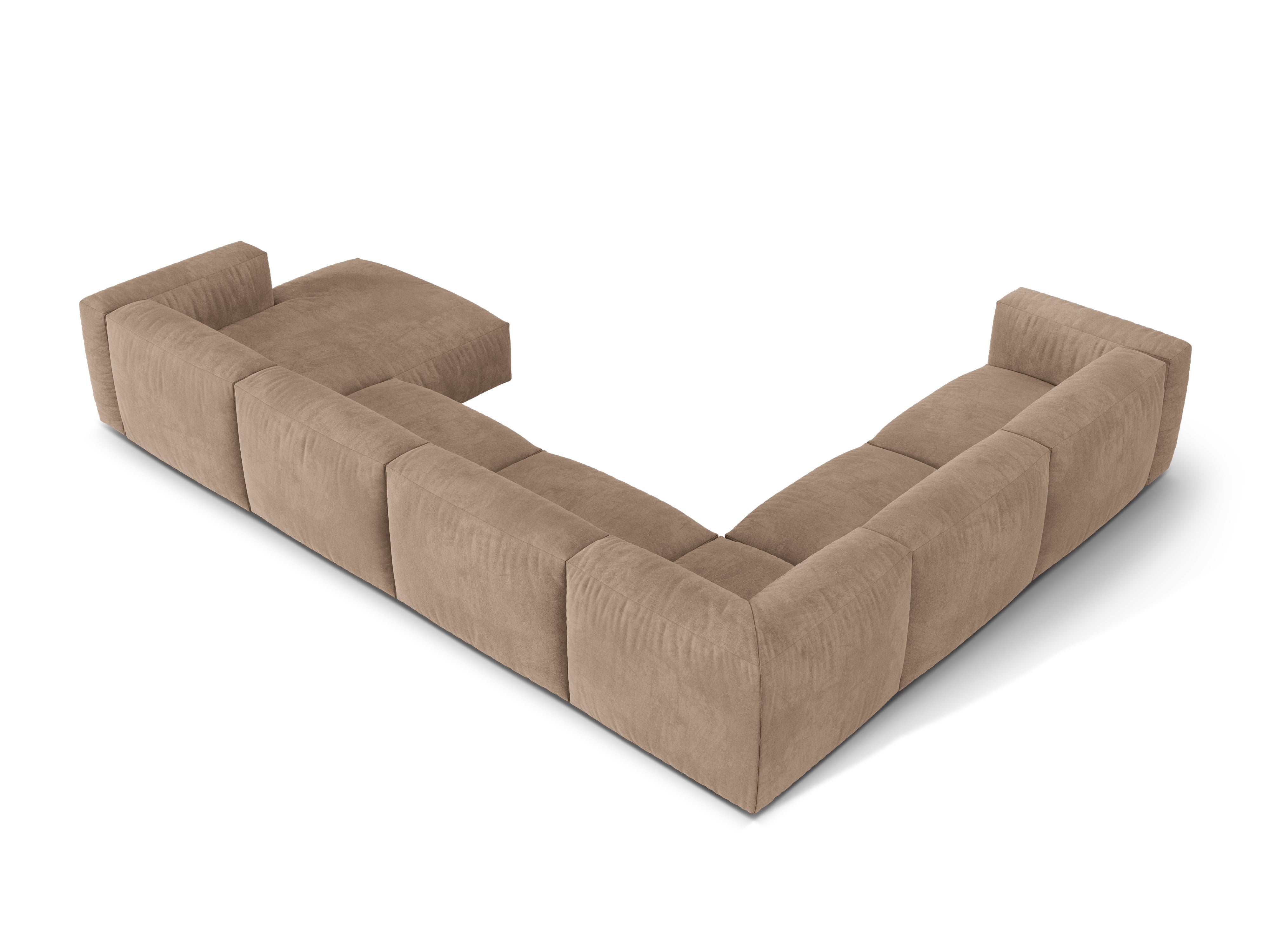 Eckgarnitur Martina, 404x312cm, Material: Samt