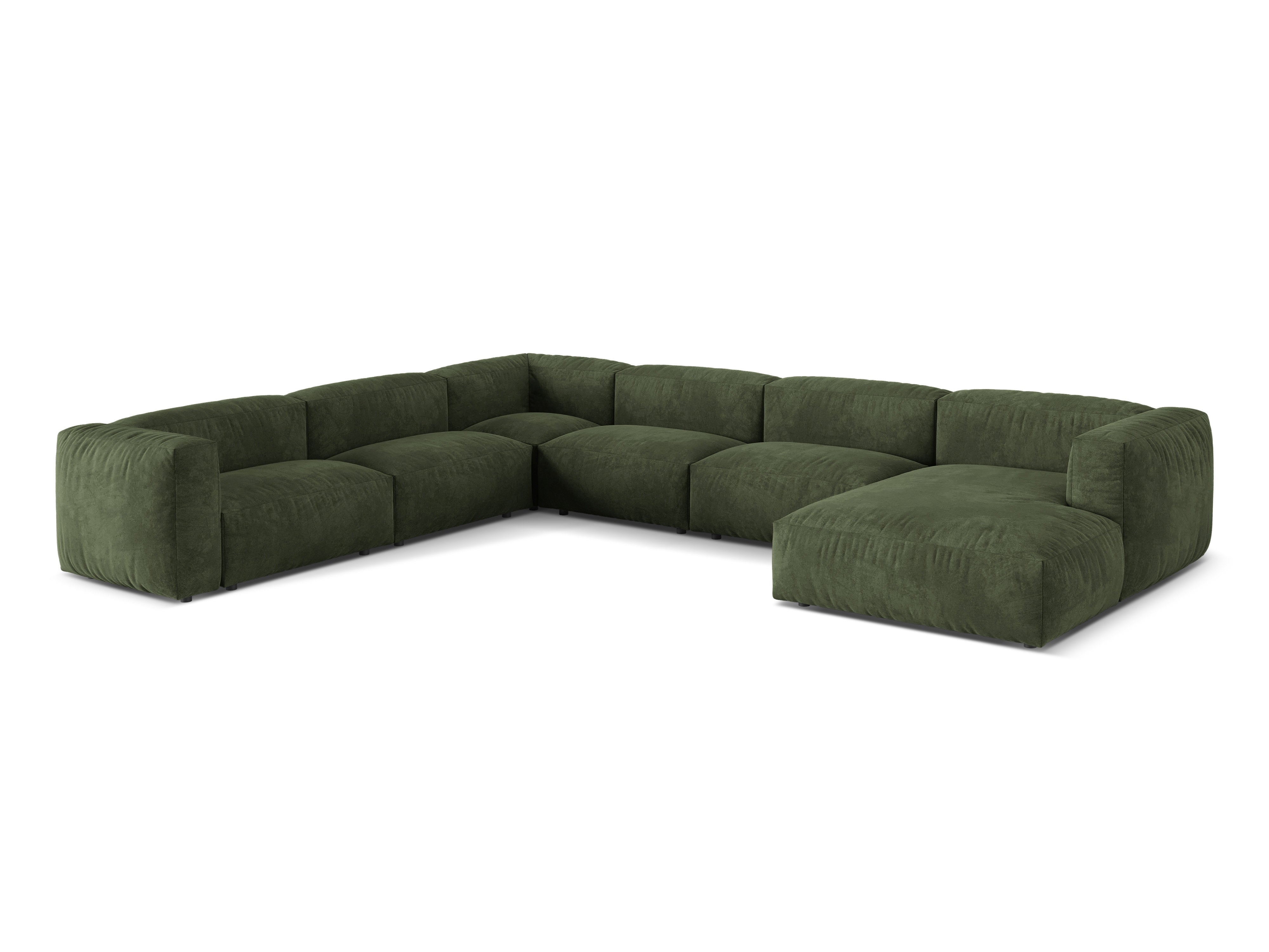 Eckgarnitur Martina, 404x312cm, Material: Samt