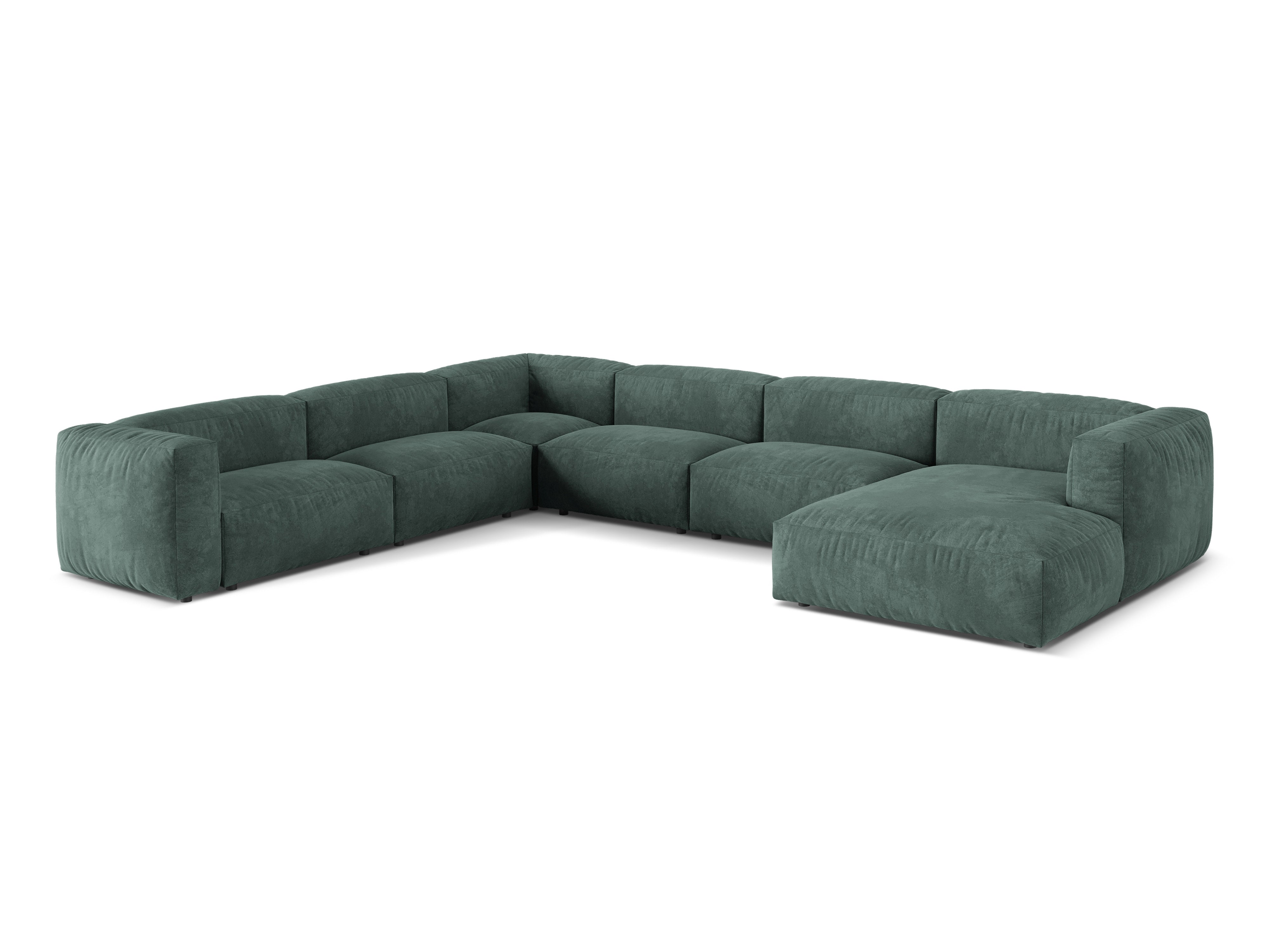 Eckgarnitur Martina, 404x312cm, Material: Samt