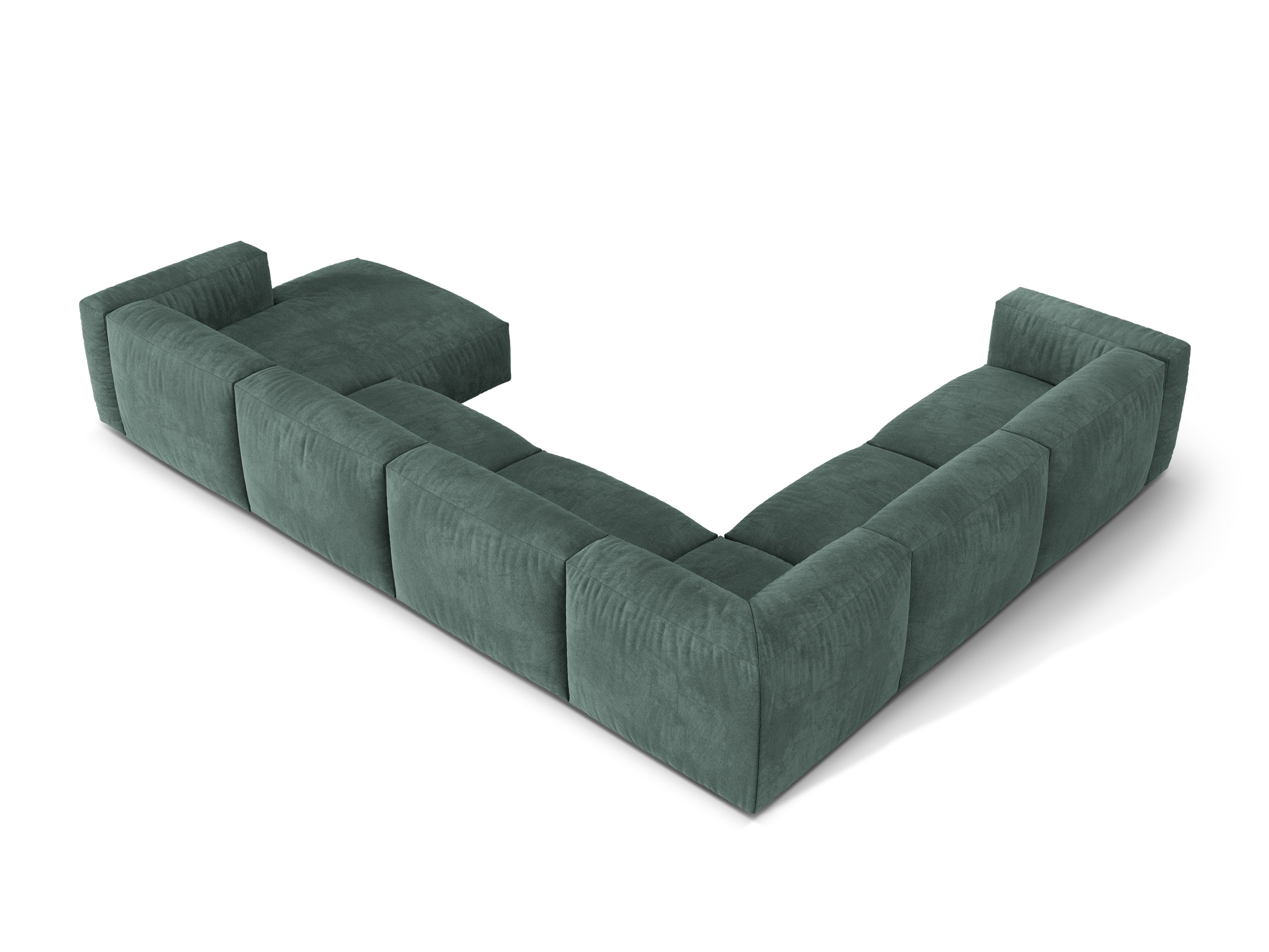 Eckgarnitur Martina, 404x312cm, Material: Samt