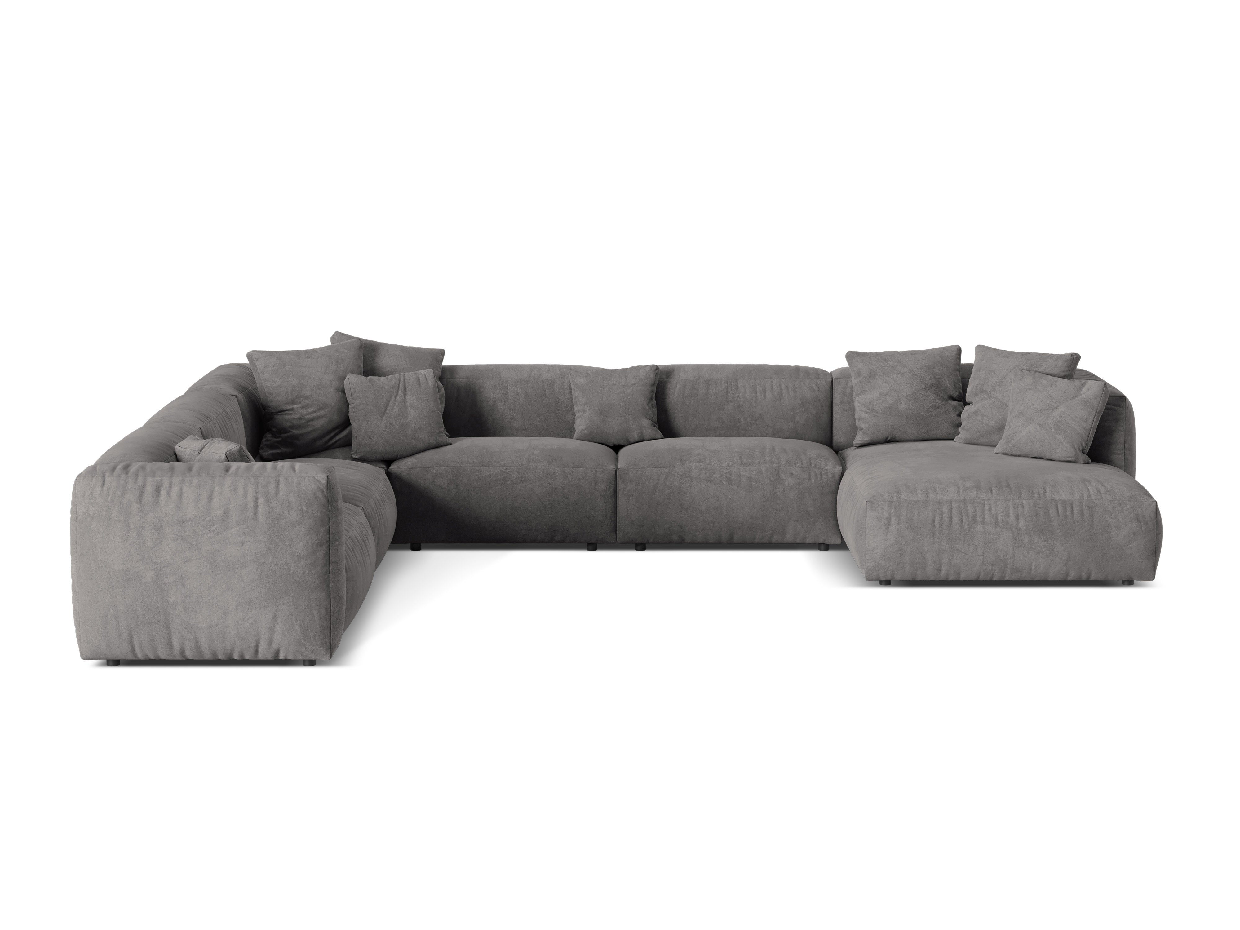 Eckgarnitur Martina, 404x312cm, Material: Samt