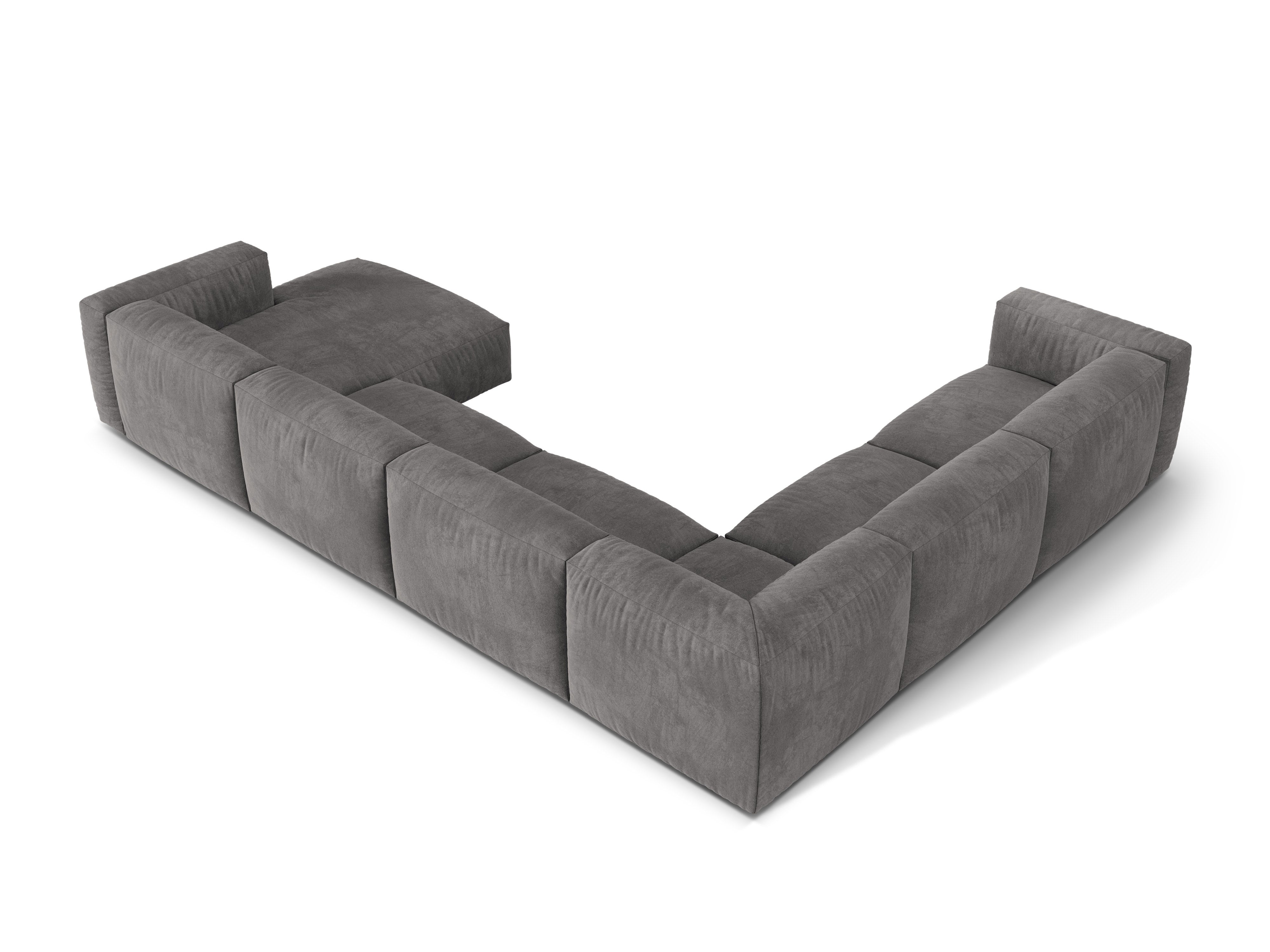 Eckgarnitur Martina, 404x312cm, Material: Samt