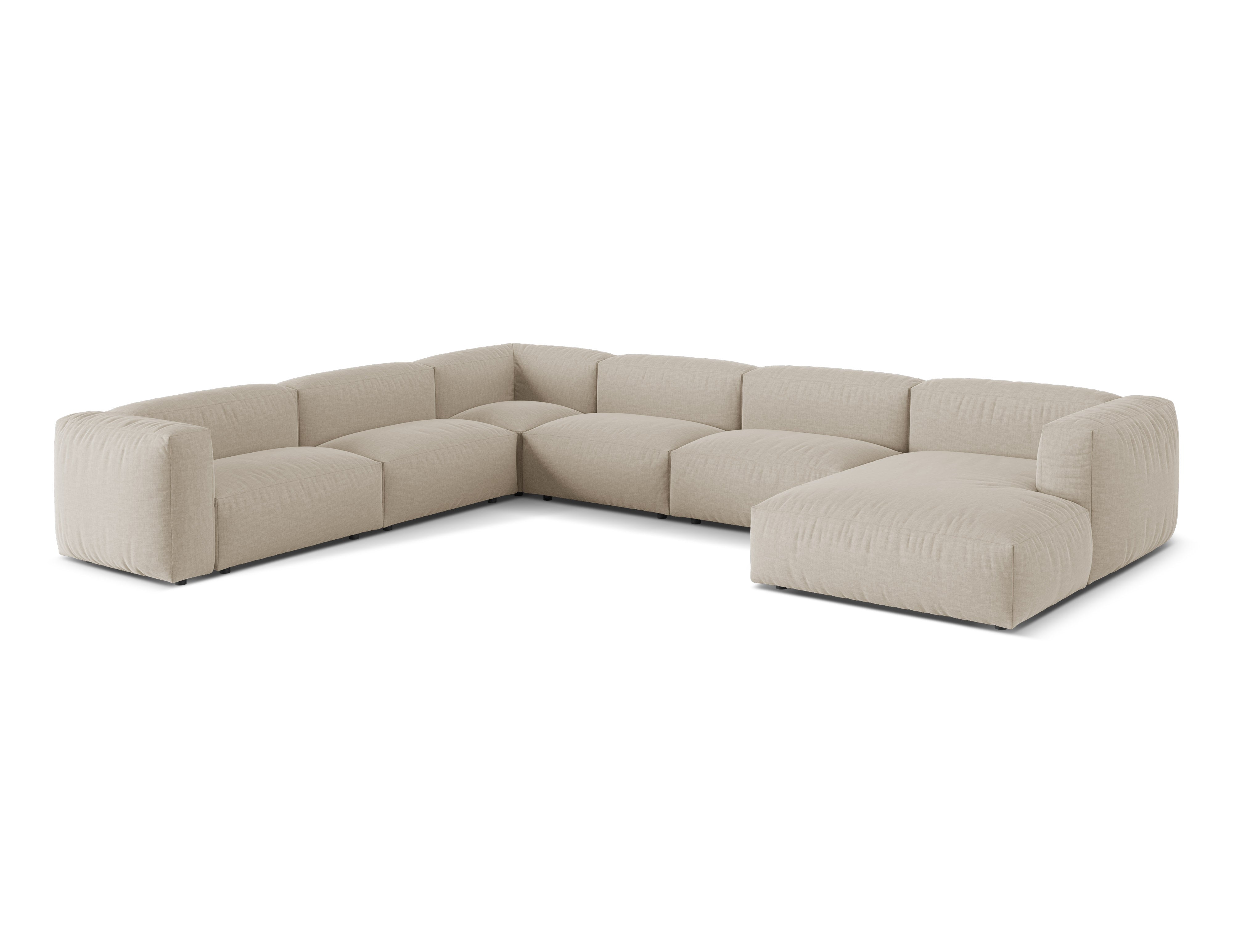 Martina Eckgarnitur, 404x312cm, Material: Strukturstoff