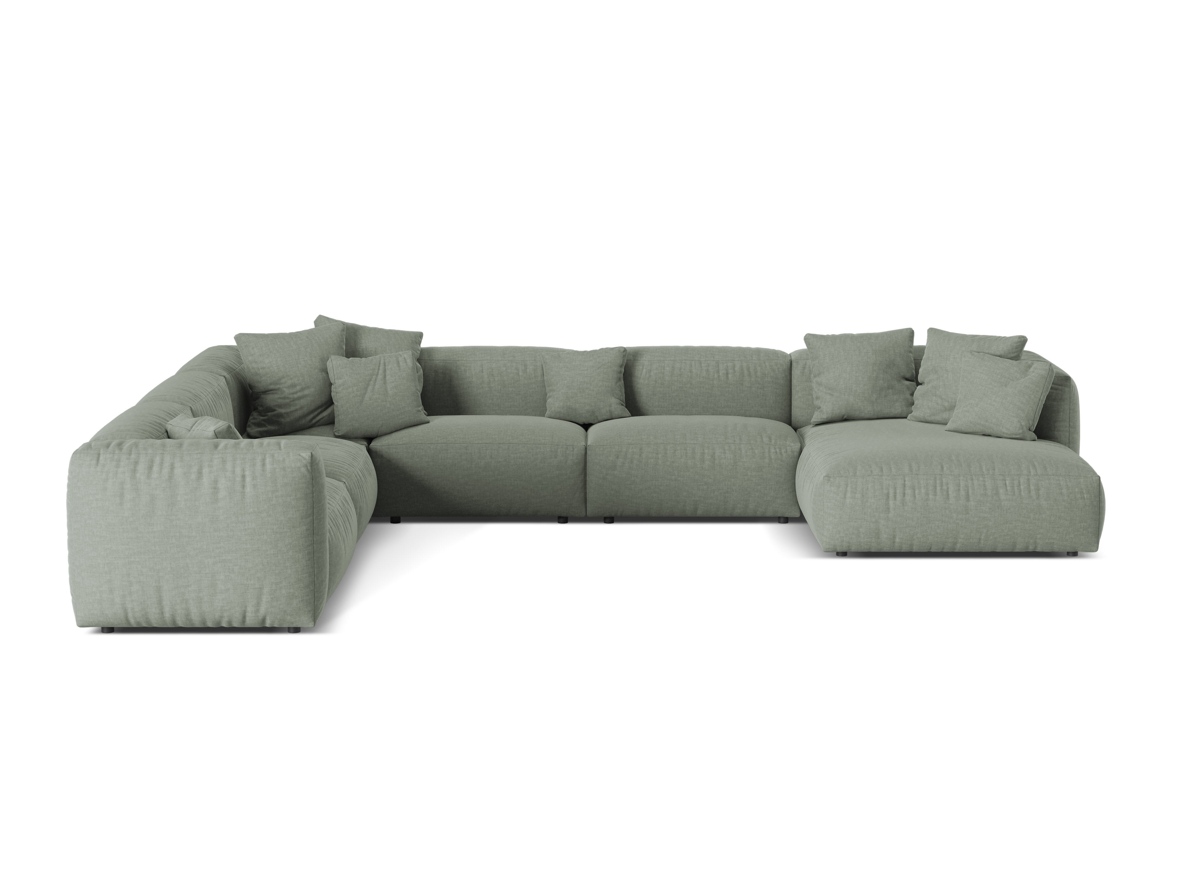 Martina Eckgarnitur, 404x312cm, Material: Strukturstoff